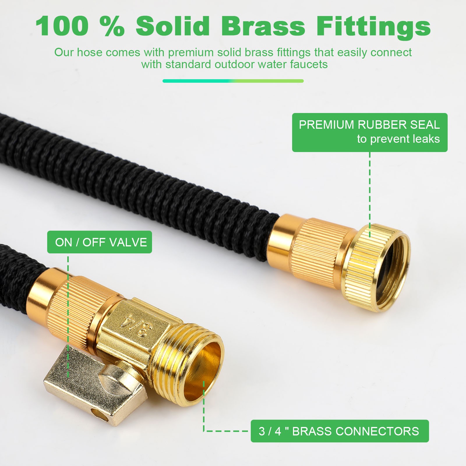 150FT Premium Quality Expandable Flexible Garden Hose Pipe Water Hose Durable