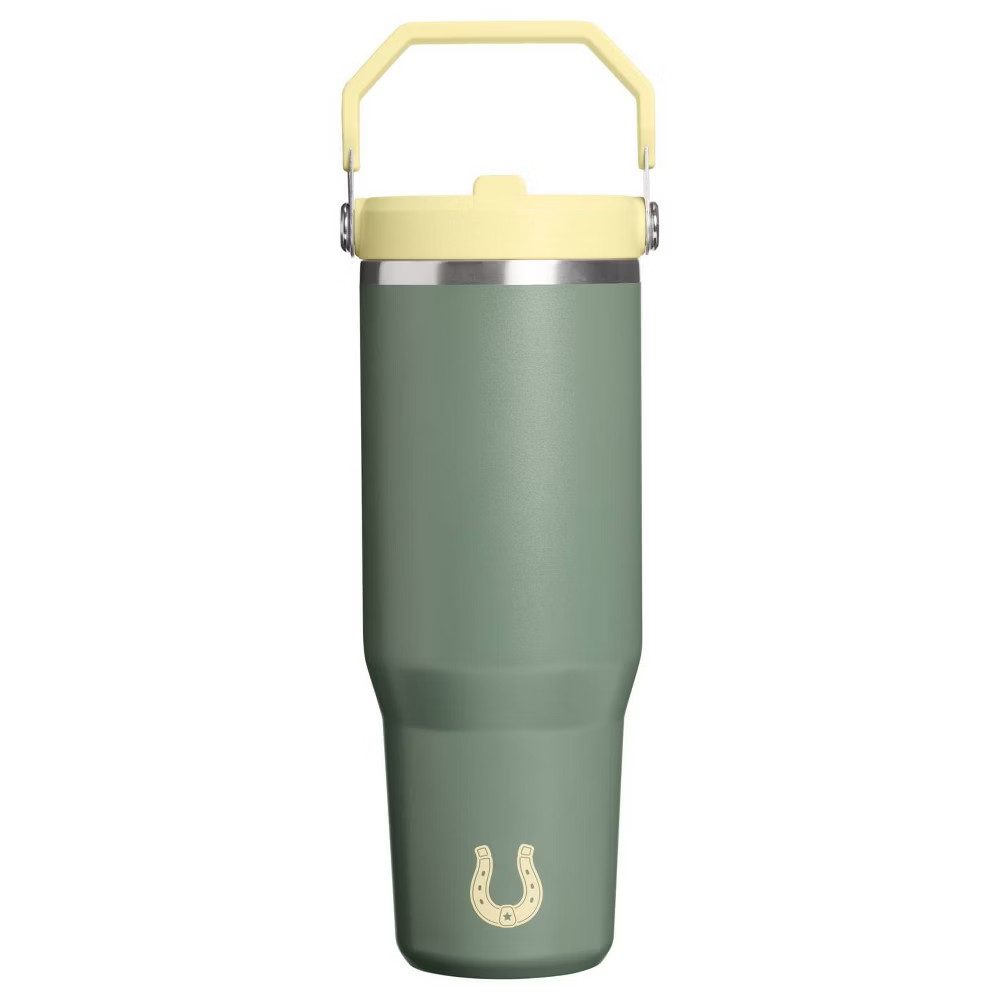 Stanley 30 oz Stainless Steel Ice Flow Flip Straw Tumbler Cactus Western