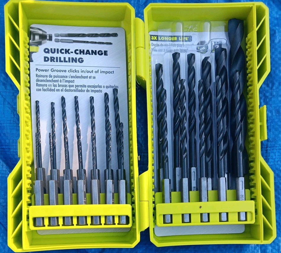 RYOBI A972502 Black Oxide Hex Shank Drill Bit Set (25-Piece)