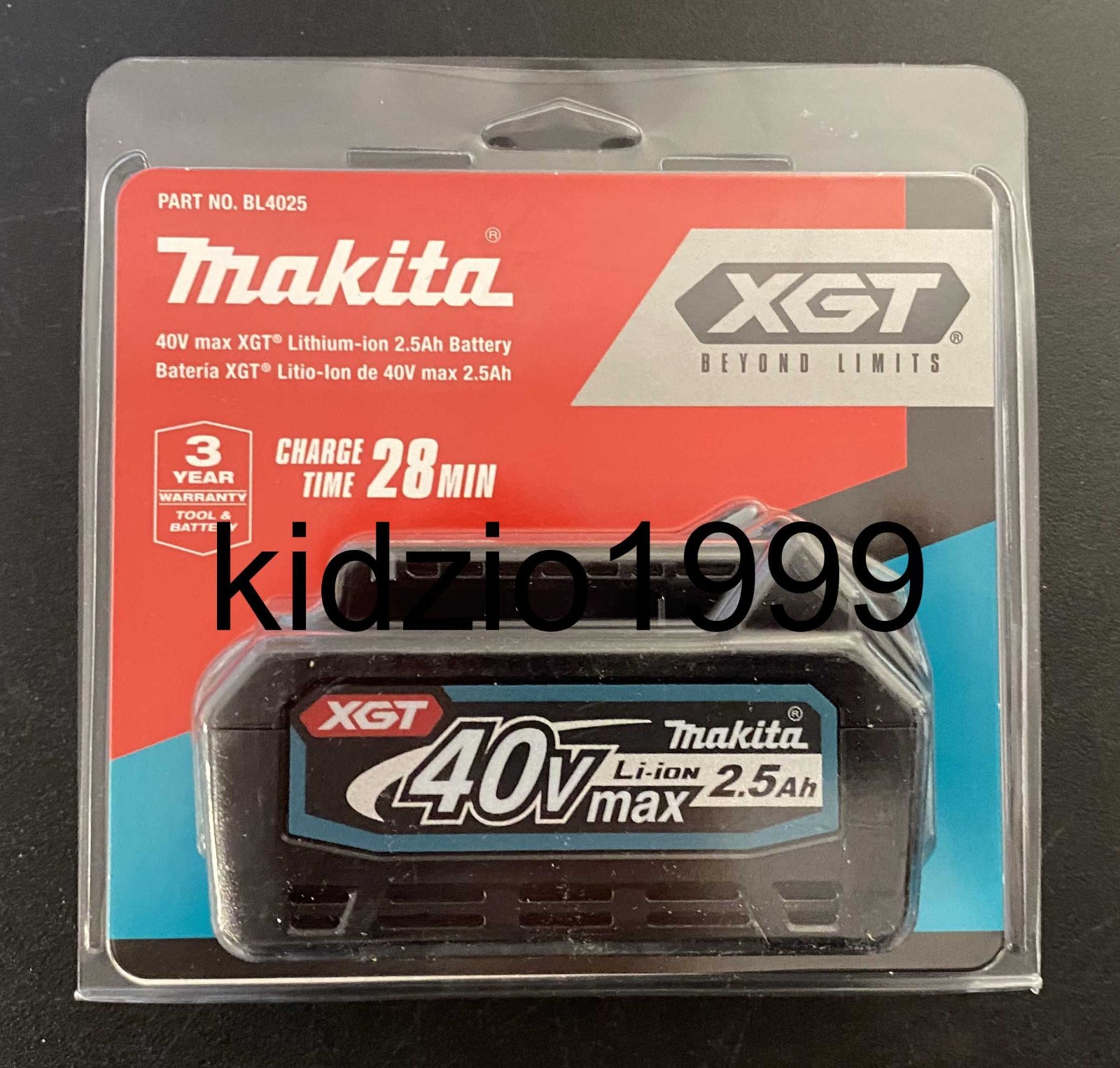 Makita XGT 40V BL4025 40 Volt Max 2.5Ah Li-Ion Battery NEW