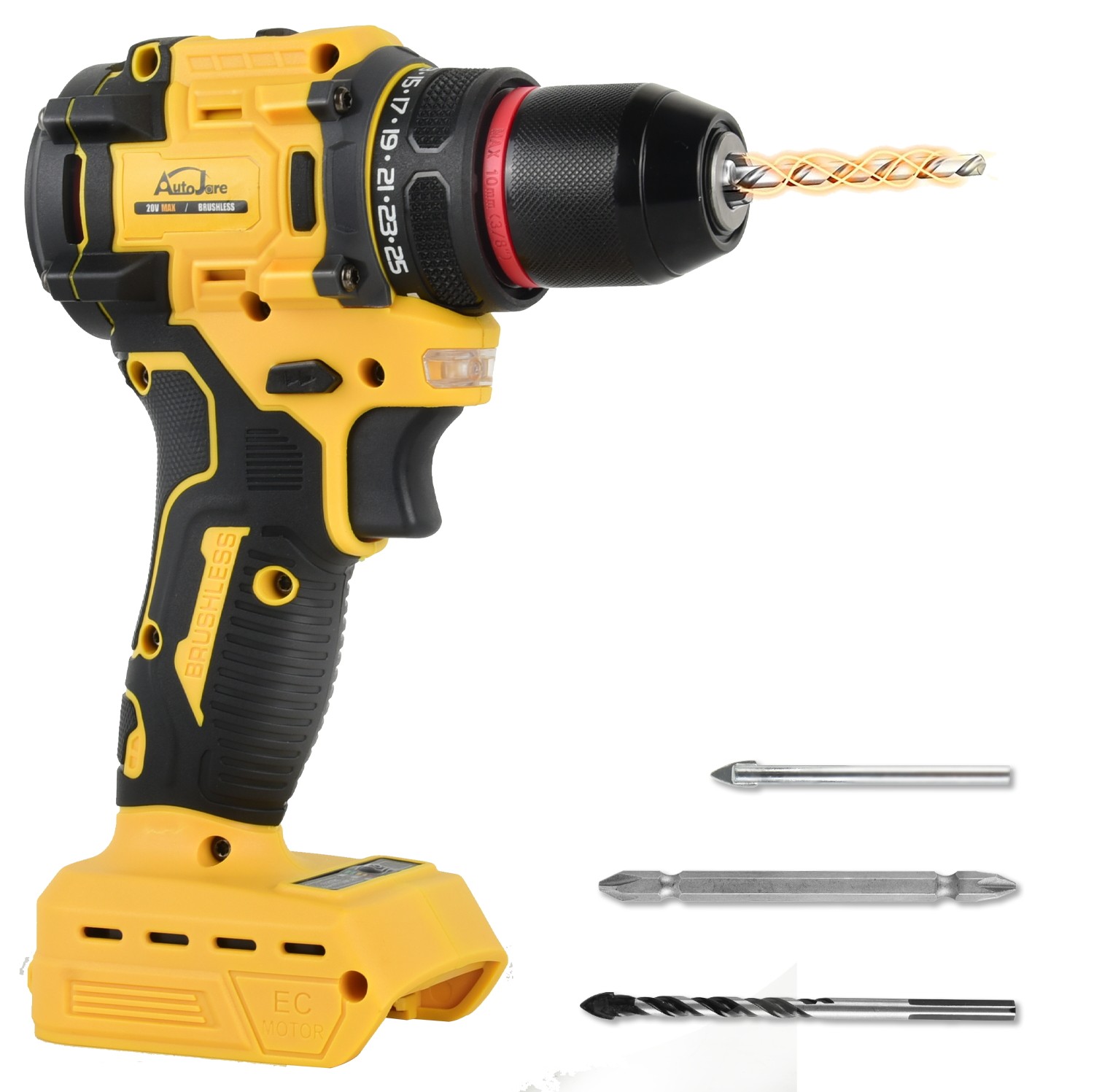 3/8″ Cordless Brushless Drill Driver for Dewalt 20V Max Battery TOOL ONLY