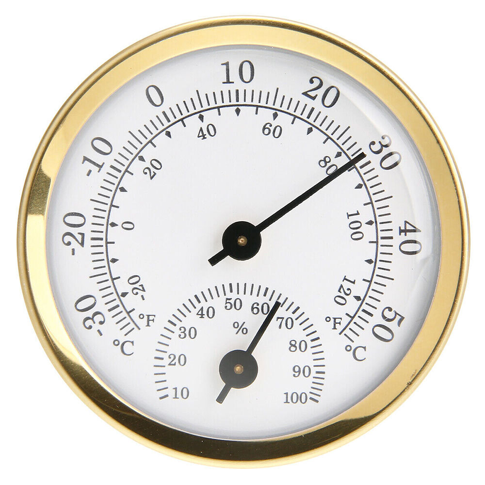 Mini Analog Humidity Temperature meter Gauge Thermometer Hygrometer Household *