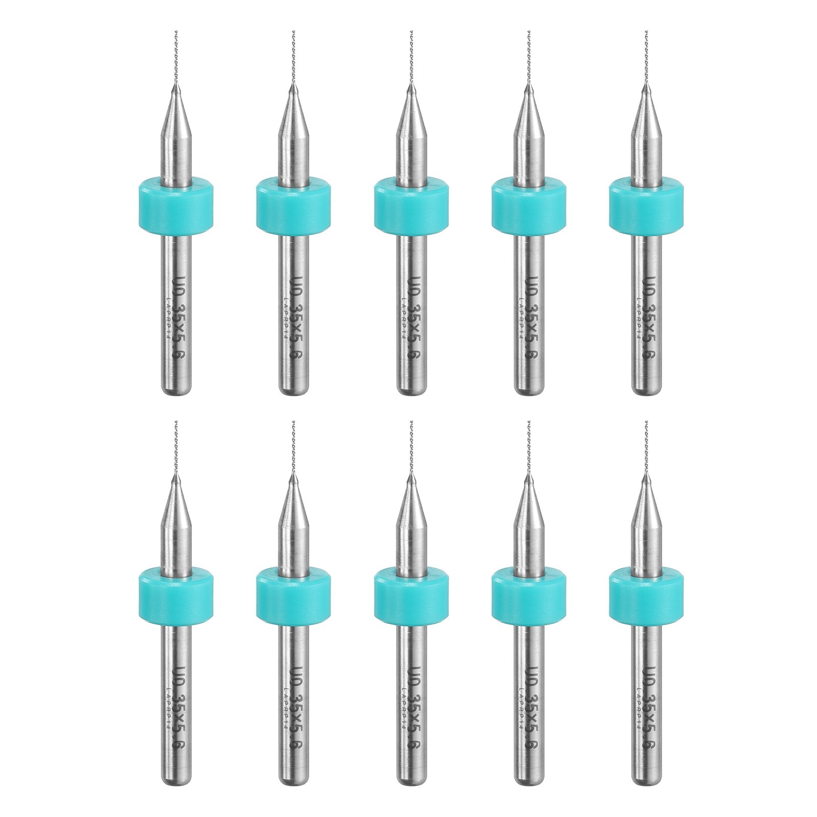 0.35mm Tungsten Carbide CNC Engraving Print Circuit Board PCB Drill Bits 10 Pcs