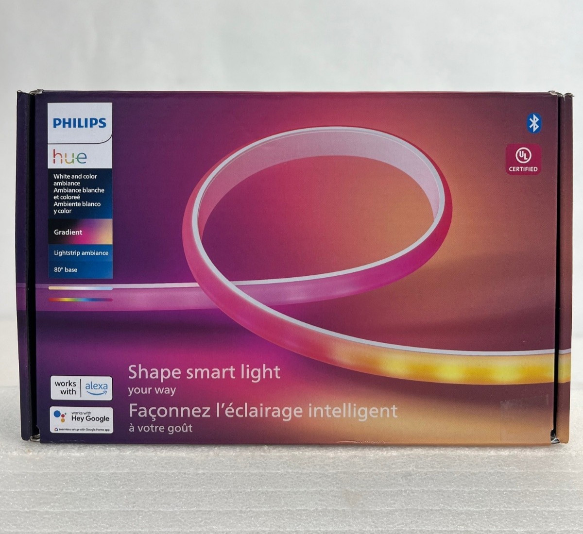 Philips Hue Indoor 6-Foot Smart LED Light Strip Base Kit with Plug -FREE S/H