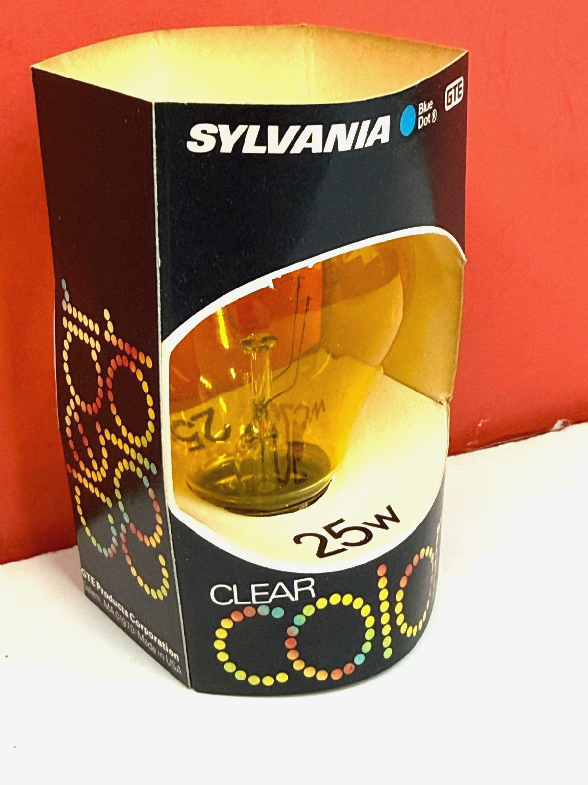 25A19/TY 25W 125V E26 Glass YELLOW Transparent Party LIGHT BULB LAMP Dims 11713