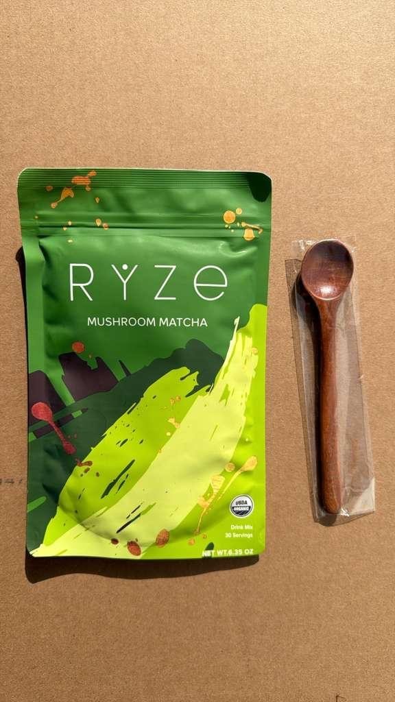 Ryze Matcha Green Tea Organic 30 Servings New Free Shipping USA Fresh With Spoon