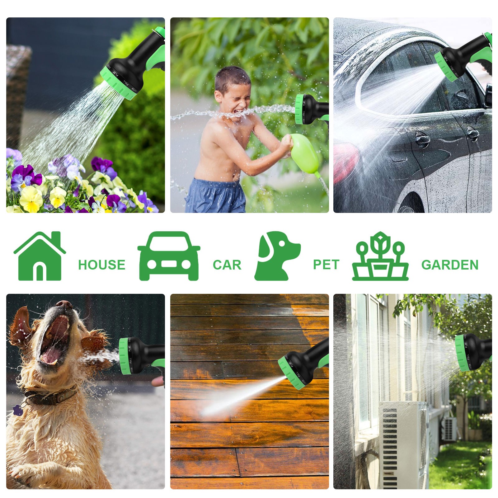 150FT Premium Quality Expandable Flexible Garden Hose Pipe Water Hose Durable