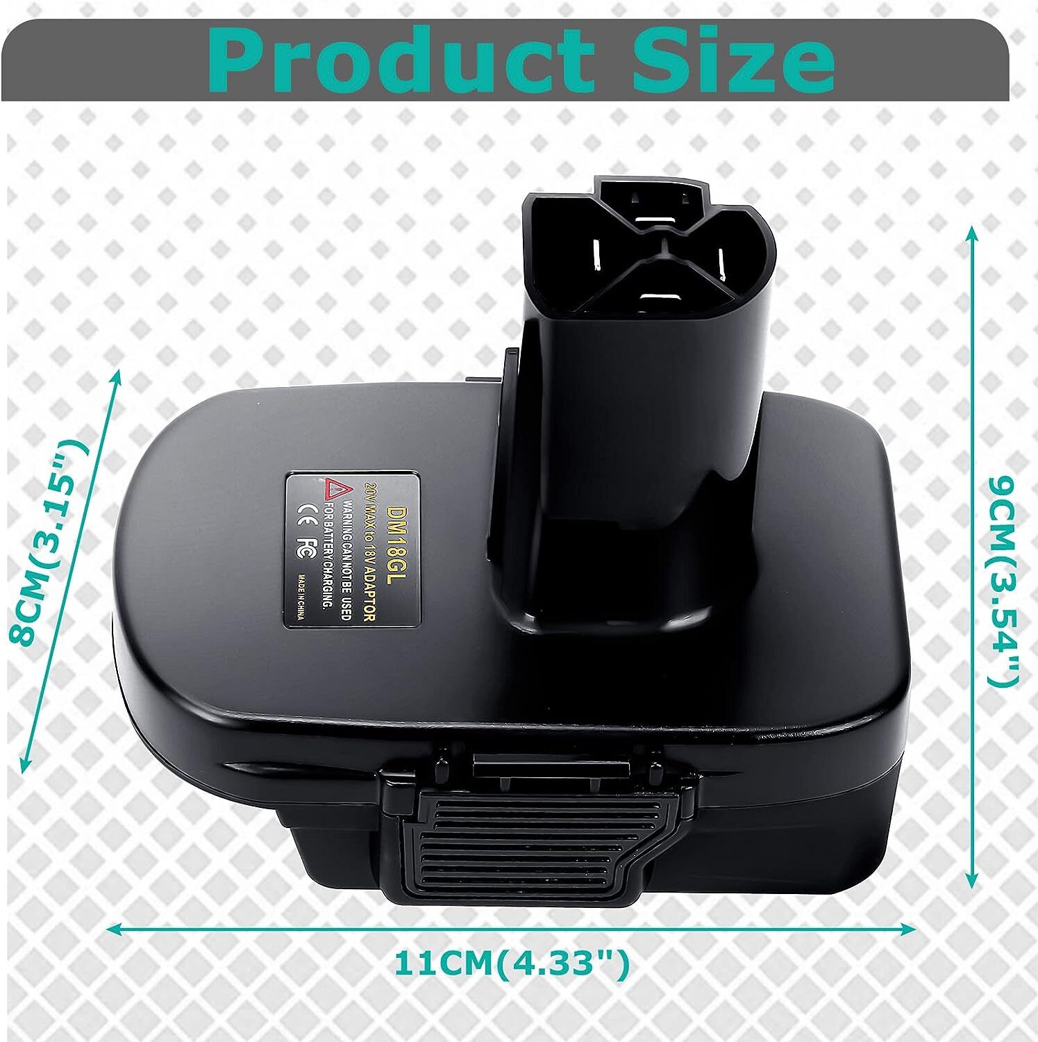 DM18GL Battery Adapter for Milwaukee For Dewalt 18V Convert for Craftsman 19.2V
