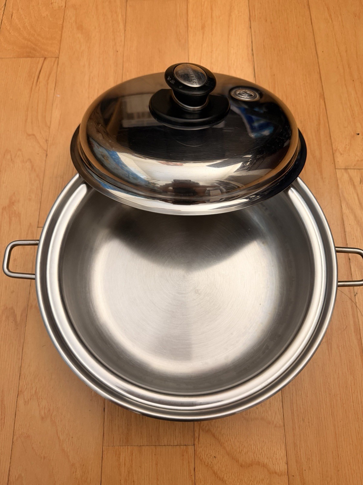Saladmaster 9” Skillet 316ti Titanium Stainless With Vapo Lid (READ DESCRIPTION)
