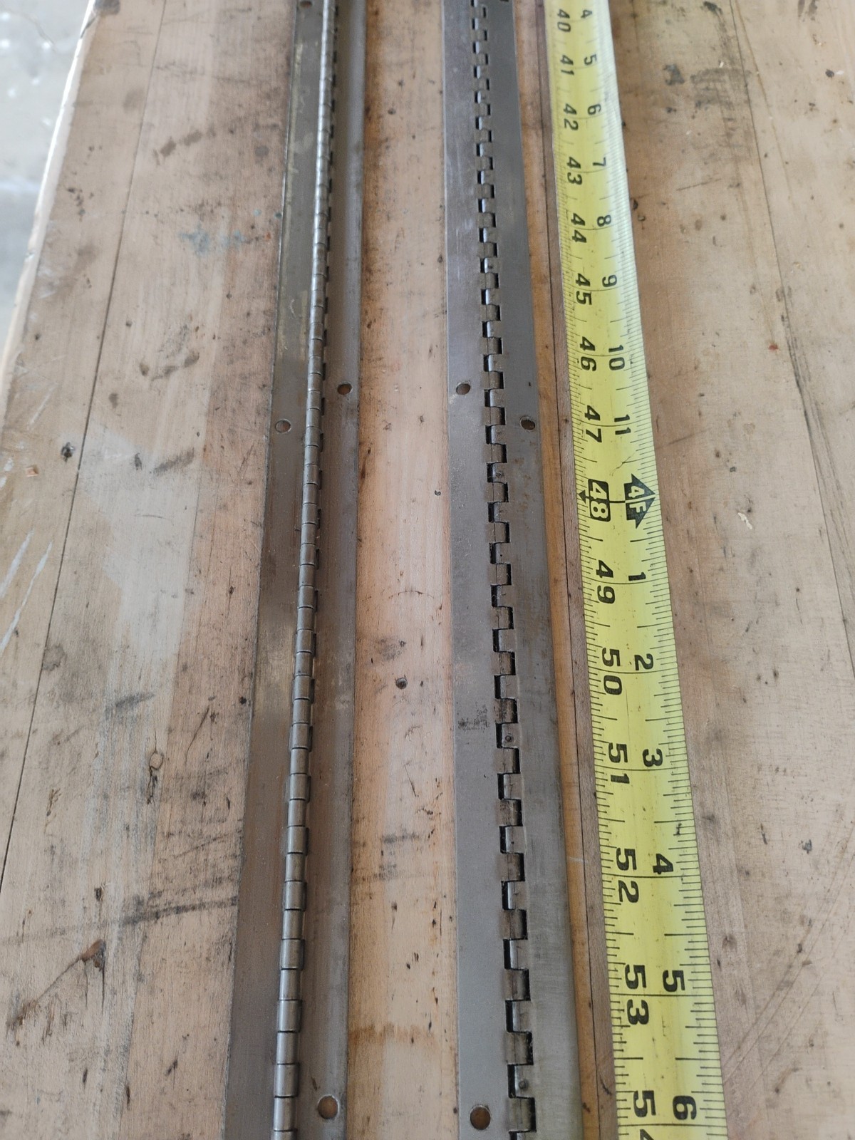 (2) 1″ x 56″ Continuous Piano Hinge Unfinished Stainless Steel