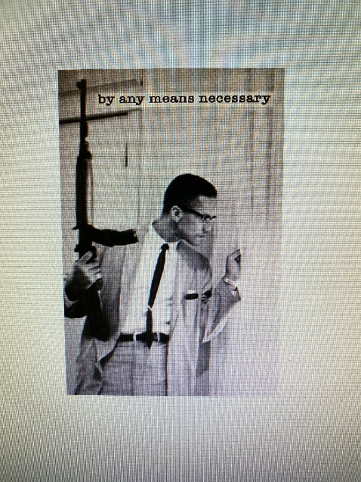 MALCOLM X BY ANY MEANS NECESSARY 24X36 POSTER POLITICAL FIGURE ICON BLM ACTIVIST