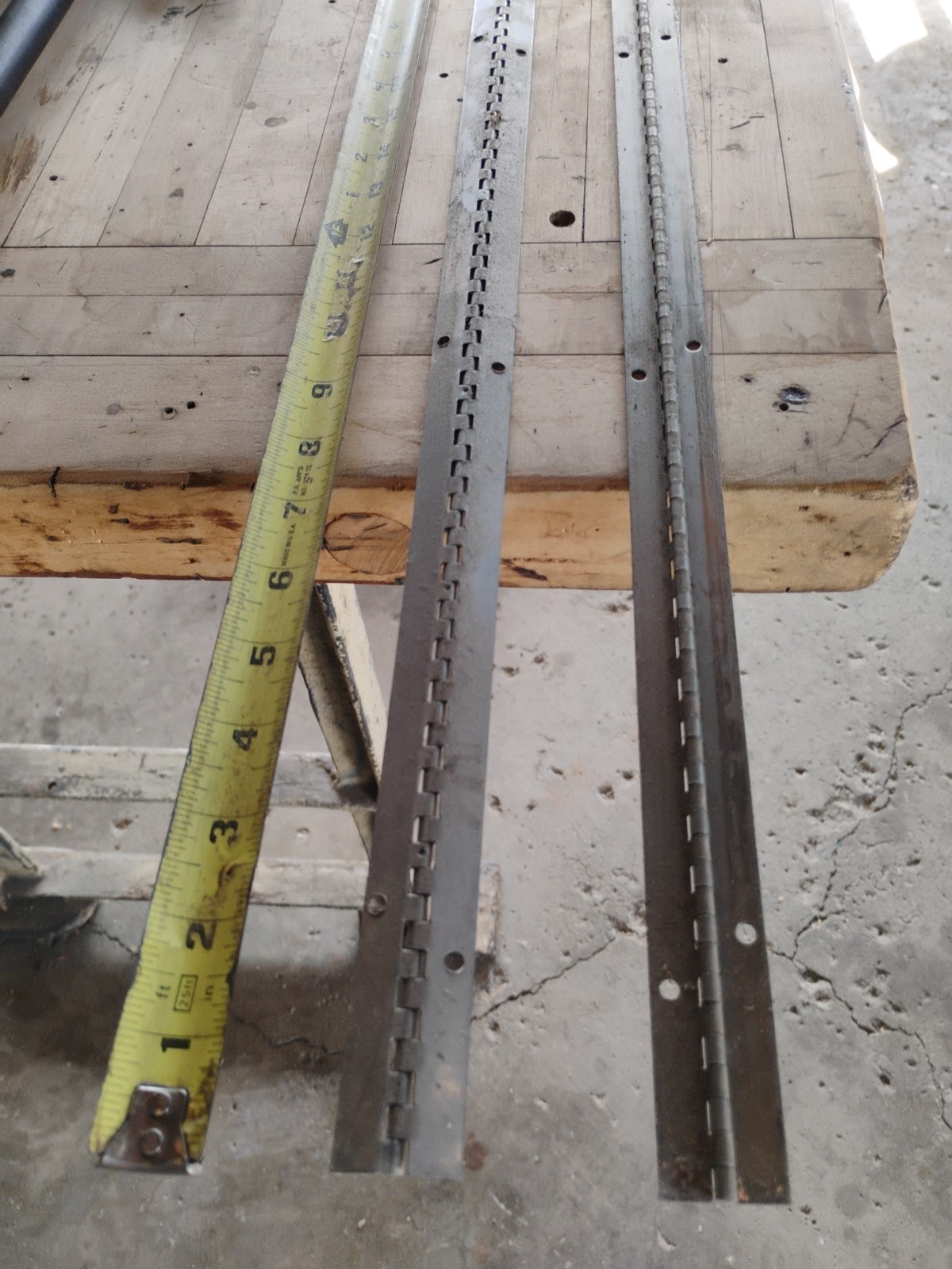 (2) 1″ x 56″ Continuous Piano Hinge Unfinished Stainless Steel