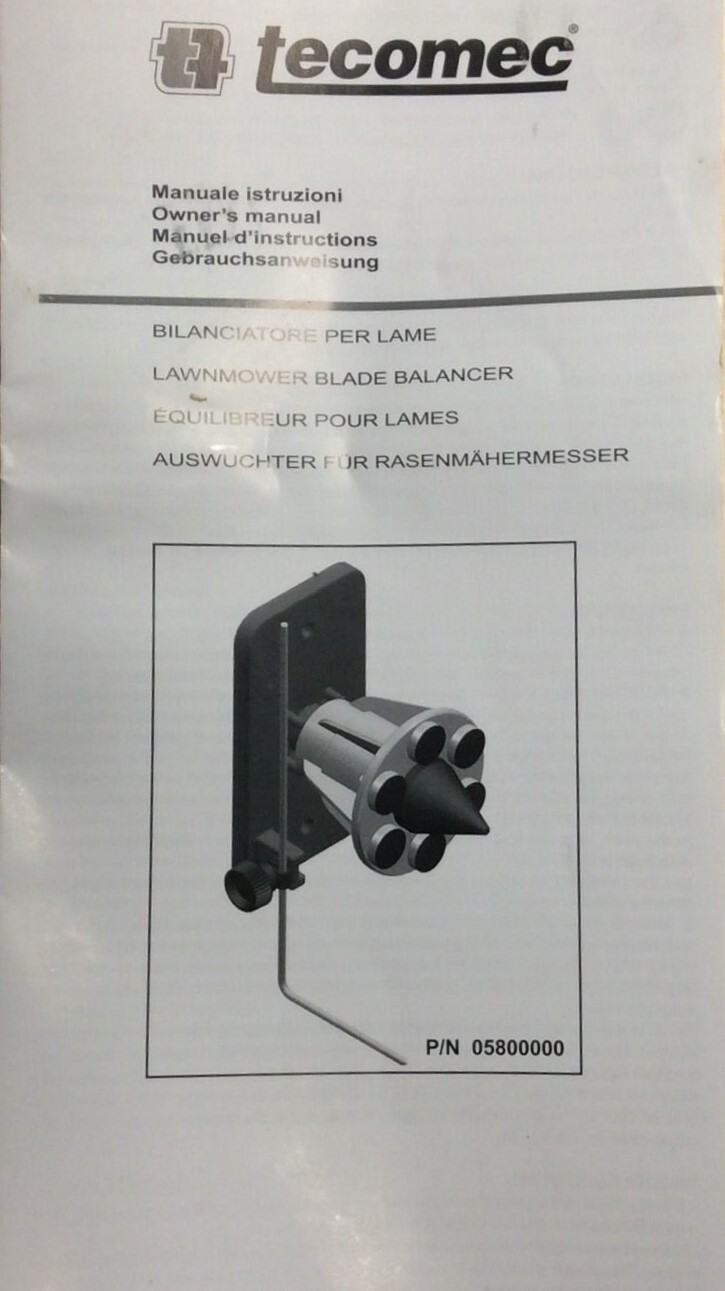 Tecomec Magnetic Wall Mount Blade Balancer MADE IN ITALY-NOT A CHINESE COPY!
