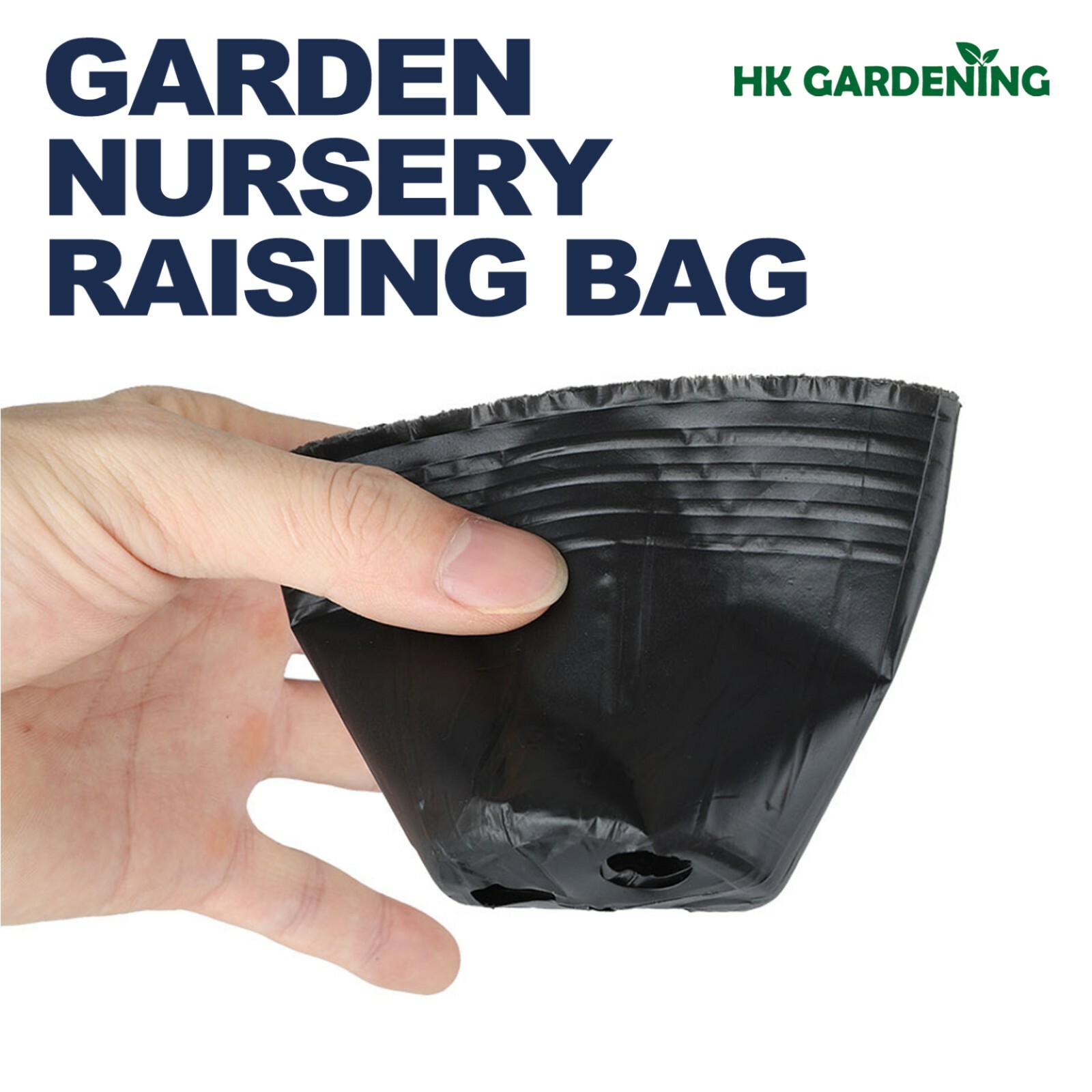 100 pc 8cmx8cm Plant Flower Pots Outdoor Living Garden Nursery Raising Bag