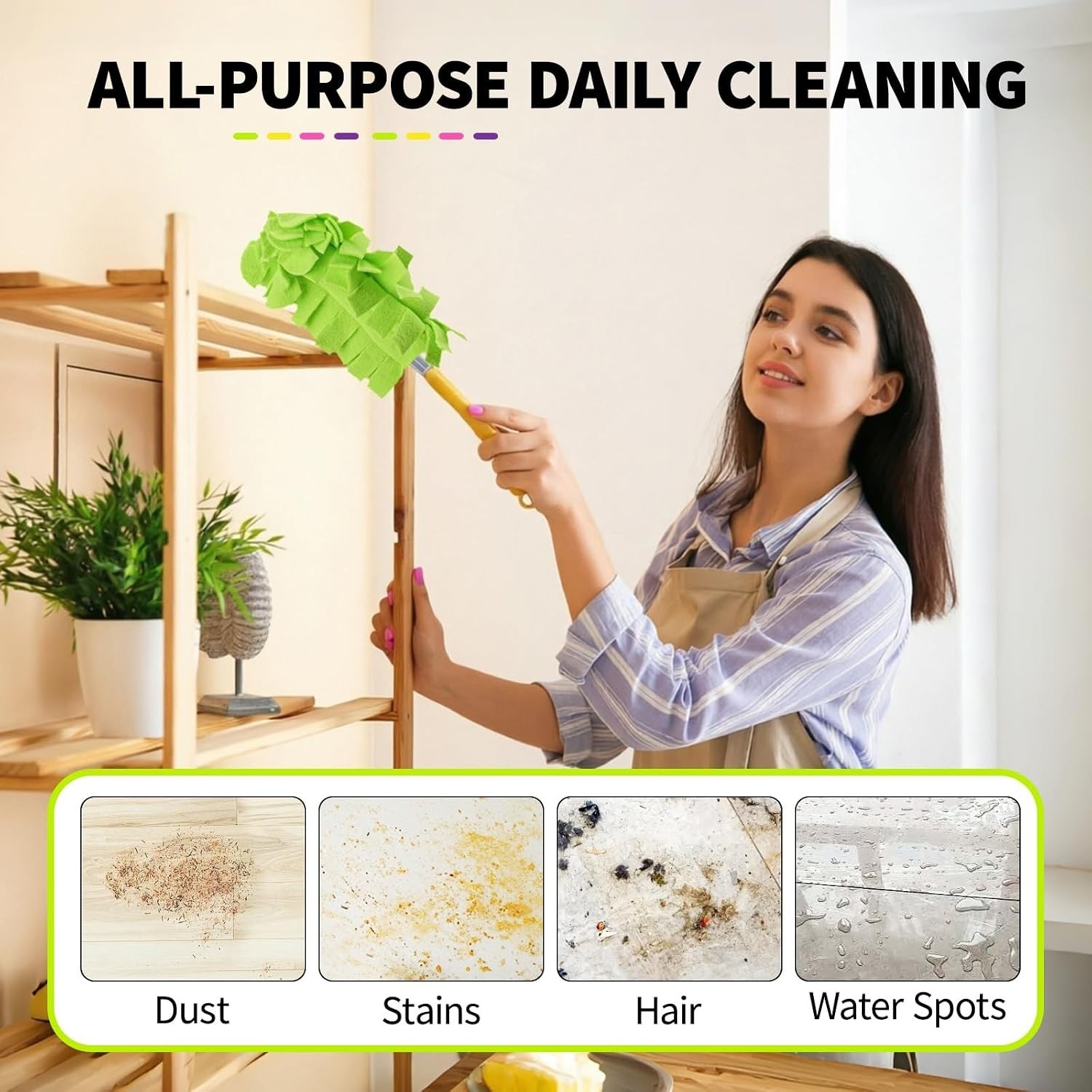 8pack Reusable Duster Pads Compatible with Swiffer Duster Refills, Washable