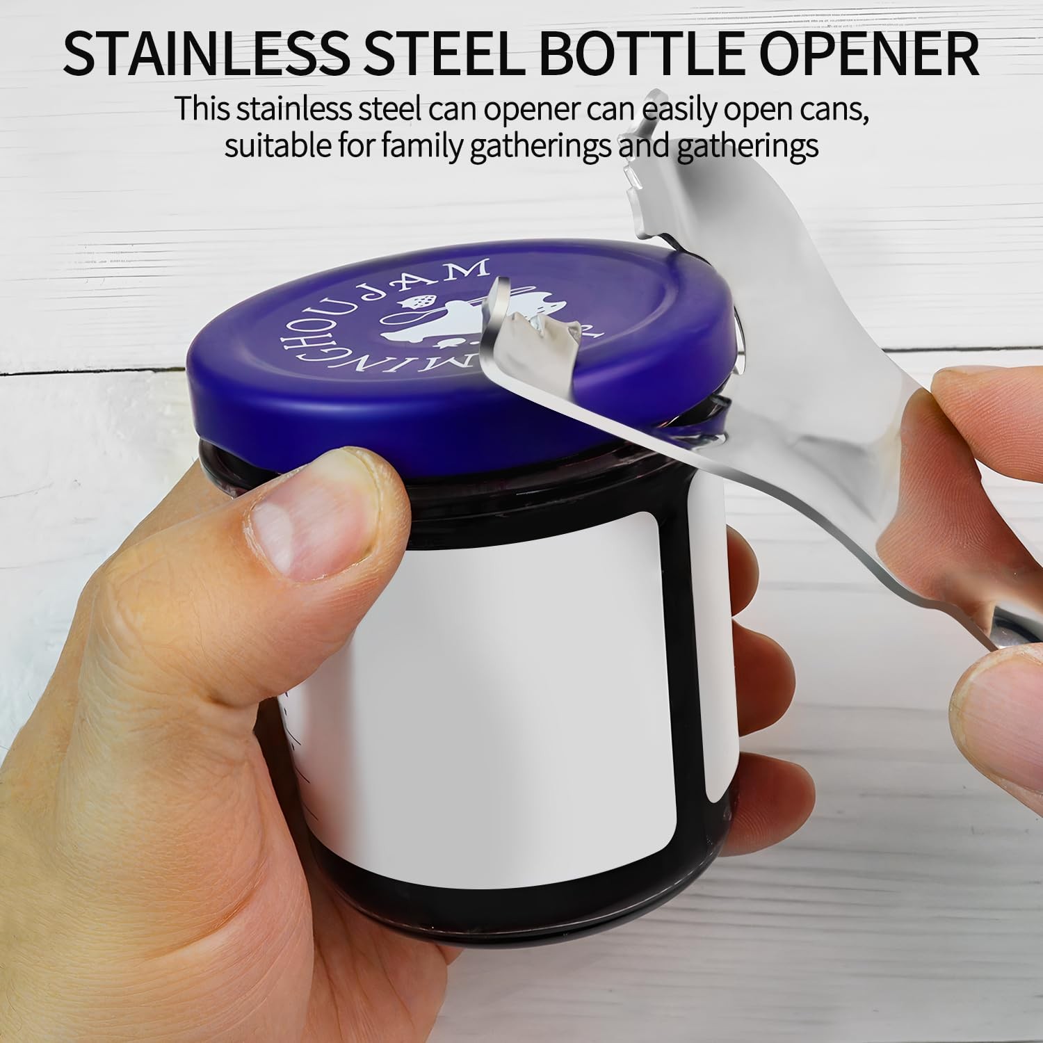 2 Pack Stainless Steel Multifunctional Mason Jar Opener, Easy Twist Manual Ha…