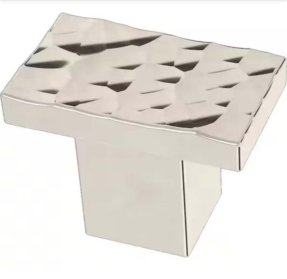 Liberty 1″ Modern Hammered Knob Polished Nickel P41937C-PN-CP
