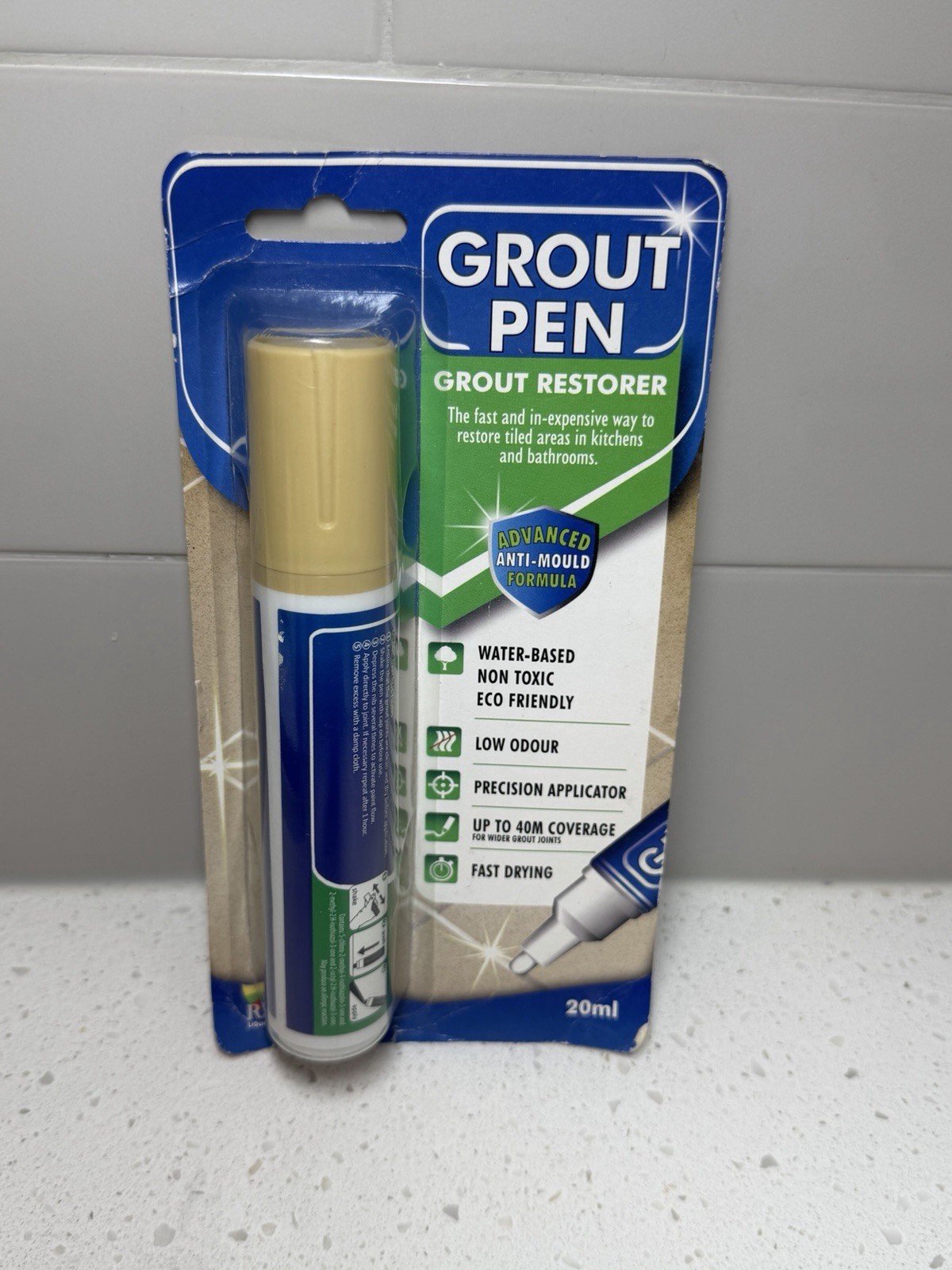 Grout Pen Cream Tile Paint Marker: Waterproof Grout Paint Pen Grout Restorer NEW