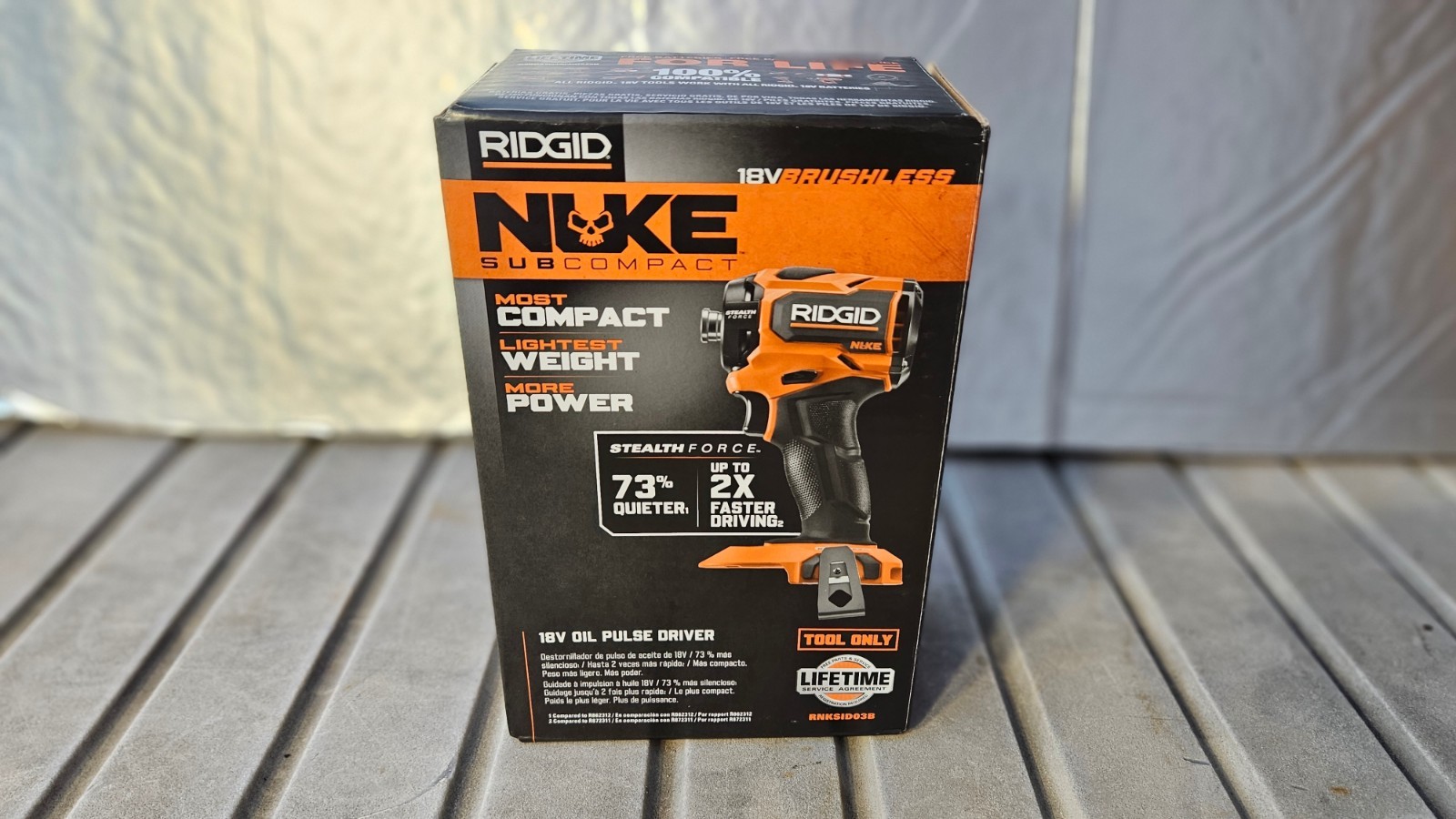 Ridgid Nuke 1/4″ Hex Stealth Force Pulse Driver 18V Brushless Cordless RNKSID03B
