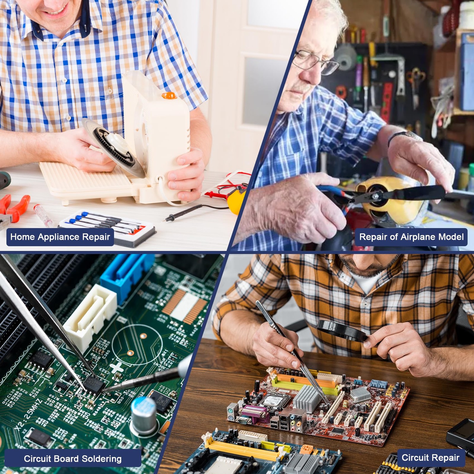 JYJZPB Cordless Soldering Iron with Built-in 1100mAh Battery | Adjustable Temper