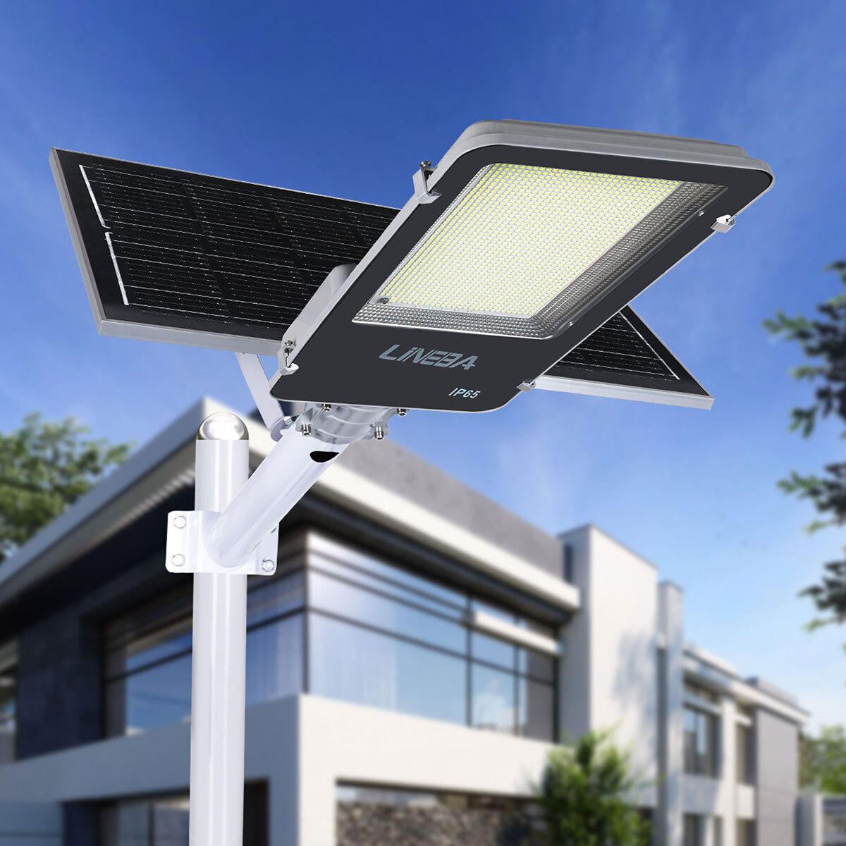 8800000000LM Commercial Solar Street Light Motion Sensor Backyard Road Wall Lamp