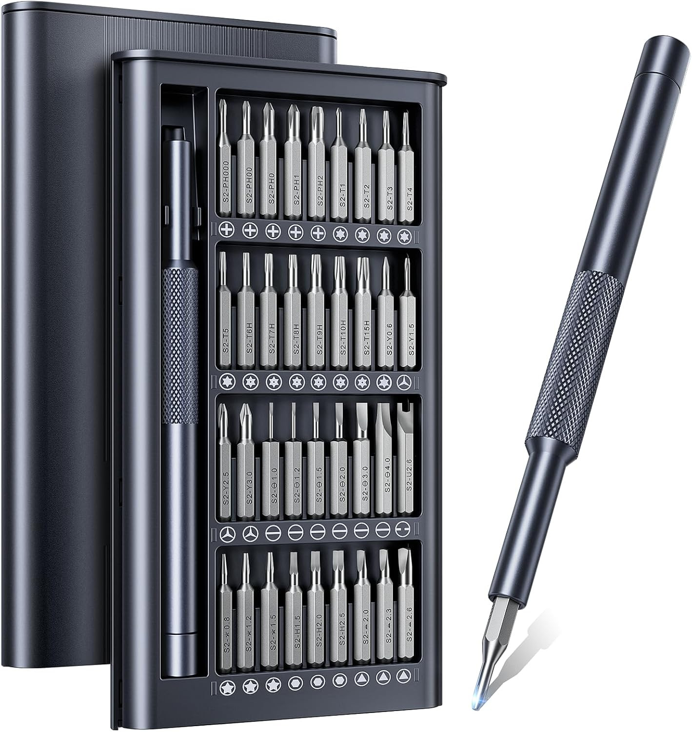 37-In-1 Mini Precision Screwdriver Set,Magnetic Trox Screw Driver Set with T2 T5