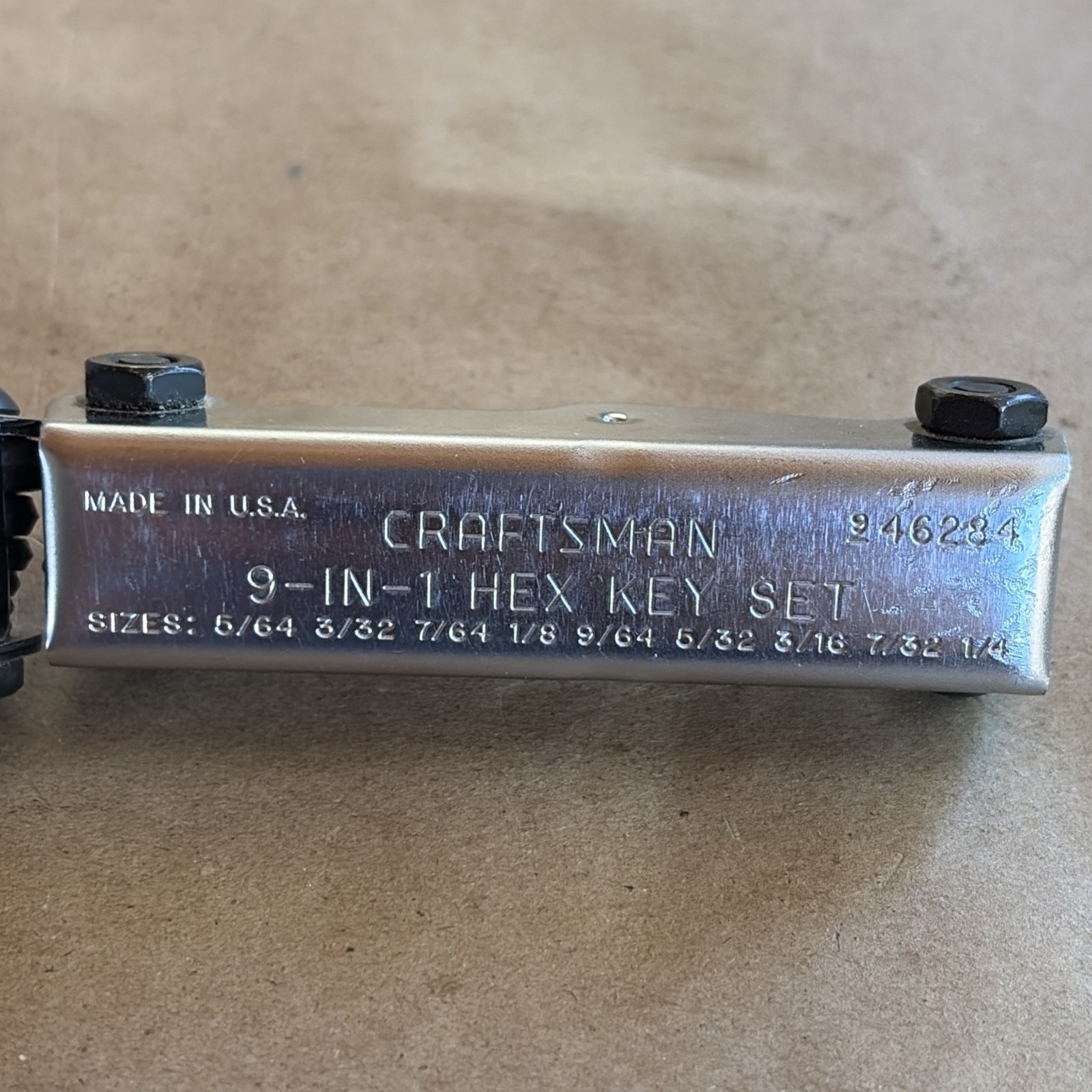 2 Vintage Craftsman 46285 8-IN-1 & 46284 9-IN-1 Metric & SEA Hex Key Sets – USA