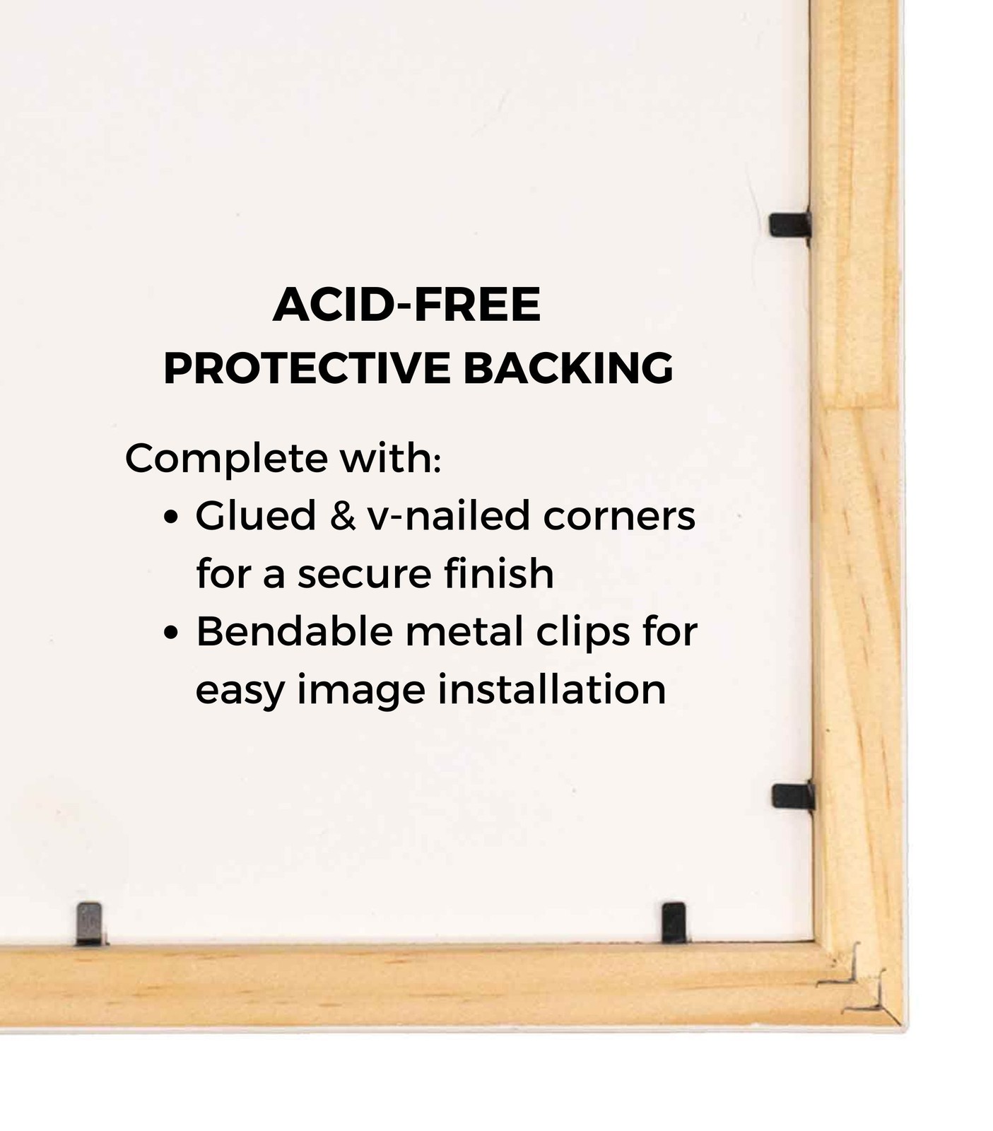 Shadow Box 1.75″ Deep White Picture Frame – UV Acrylic,Backing, Hanging Hardware