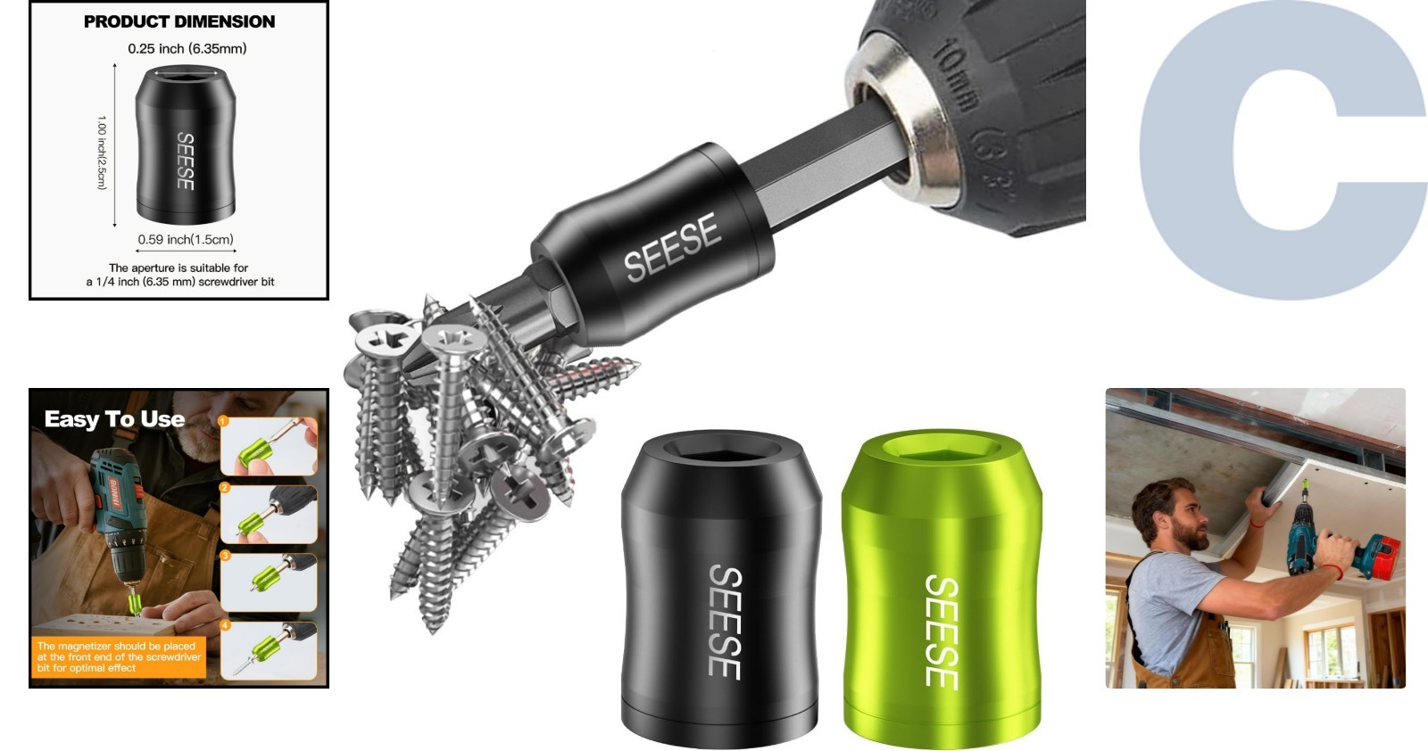 Alloy Steel Magnetic Screwdriver Bit Holder – Perfect for Quick Repairs