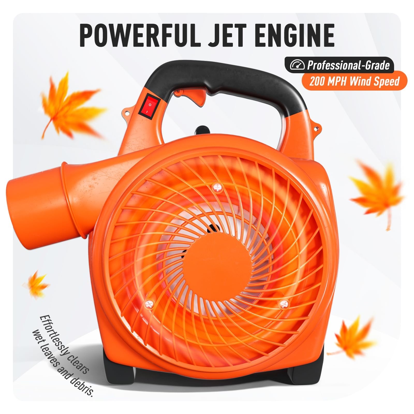 63CC Gas Backpack Leaf Blower 665 CFM 200 MPH Variable Speed Easy Start for Yard