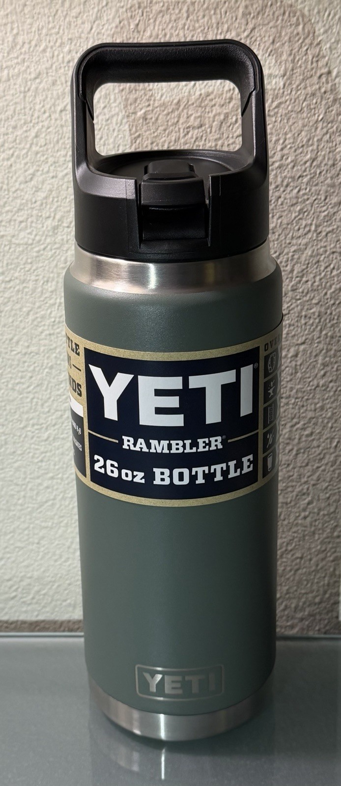 YETI 26oz Bottle Camp Green Straw Cap – SEE DESCRIPTION