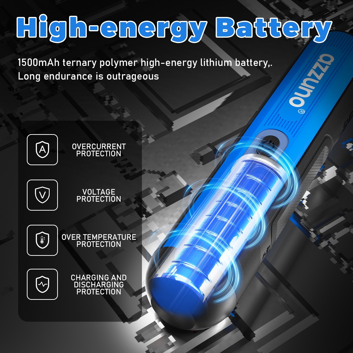 AZZUNO 4V Cordless Electric Screwdriver Set w/25 Bits and USB Cable LED Light