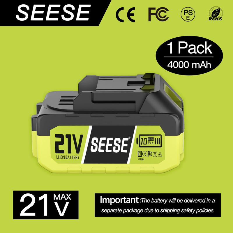 SEESE 21V Max Lithium Battery Pack Compatible with SEESE 21V Cordless Power Tool