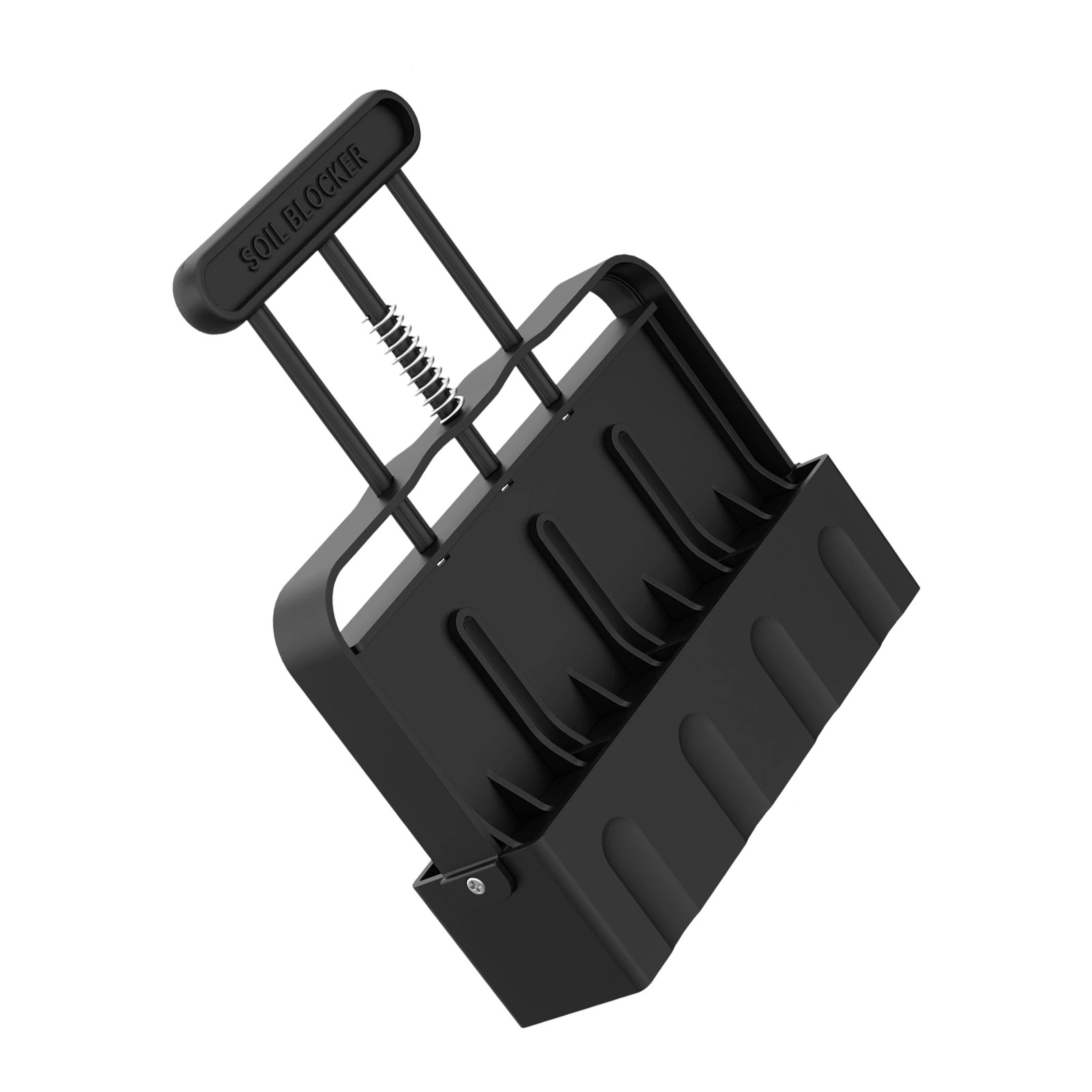 Handheld Soil Block Maker Model Mold With Automatic Spring Reset 8.46*1.97*6.1in