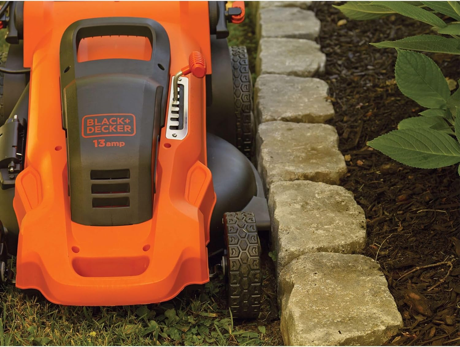 BLACK+DECKER 20-Inch Corded Electric Lawn Mower, Ultra Light Push Mower, 13-Amp