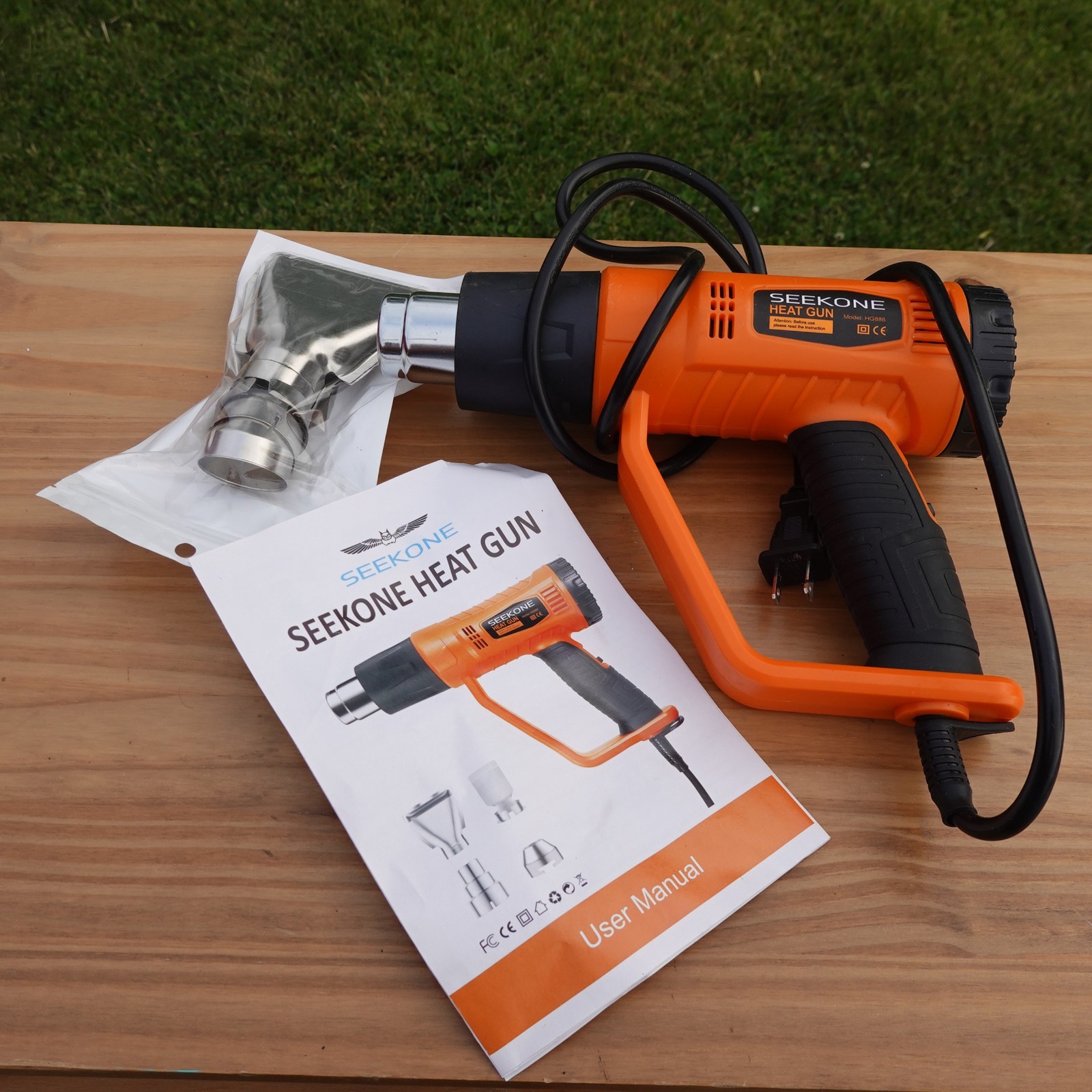 SEEKONE Heat Gun 1800W Heavy Duty Fast Heat Hot Air Gun Kit HG886