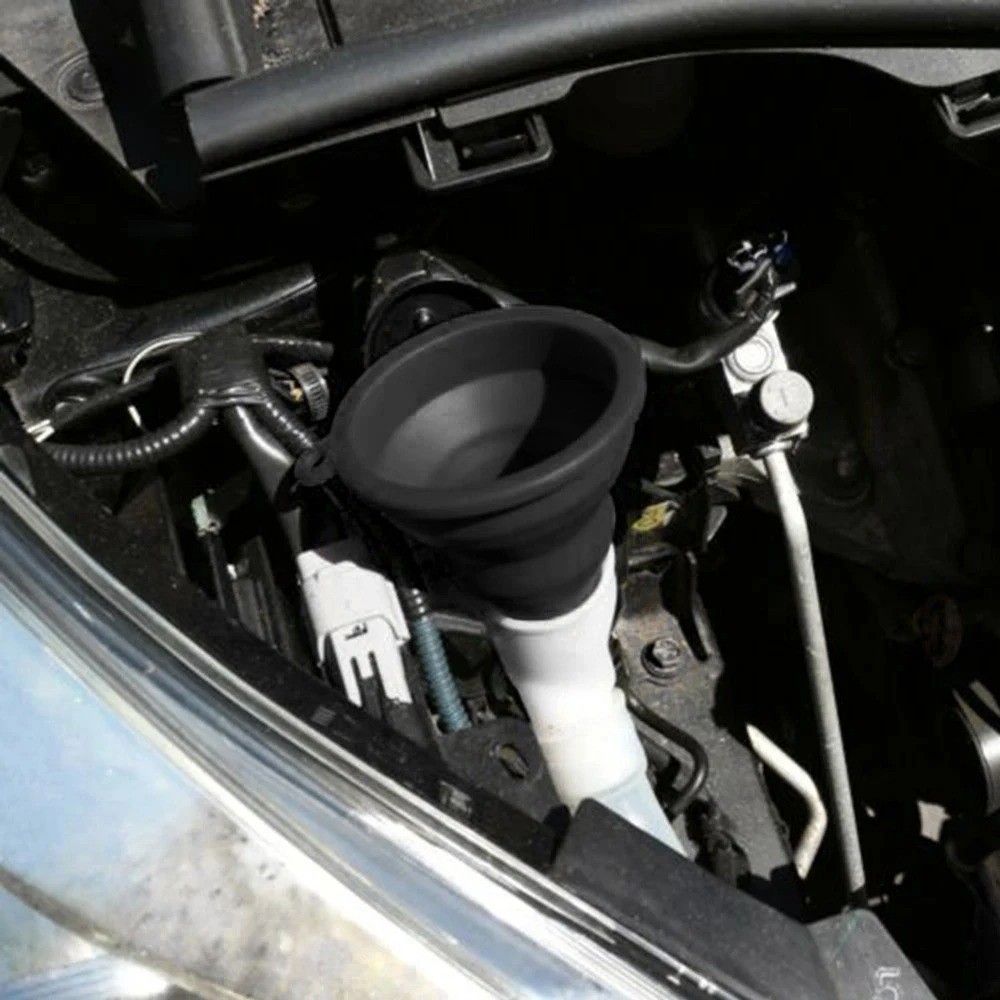 Universal Silicone Funnel Car Engine Oil Fuel Liquid Transfer Foldable Tool