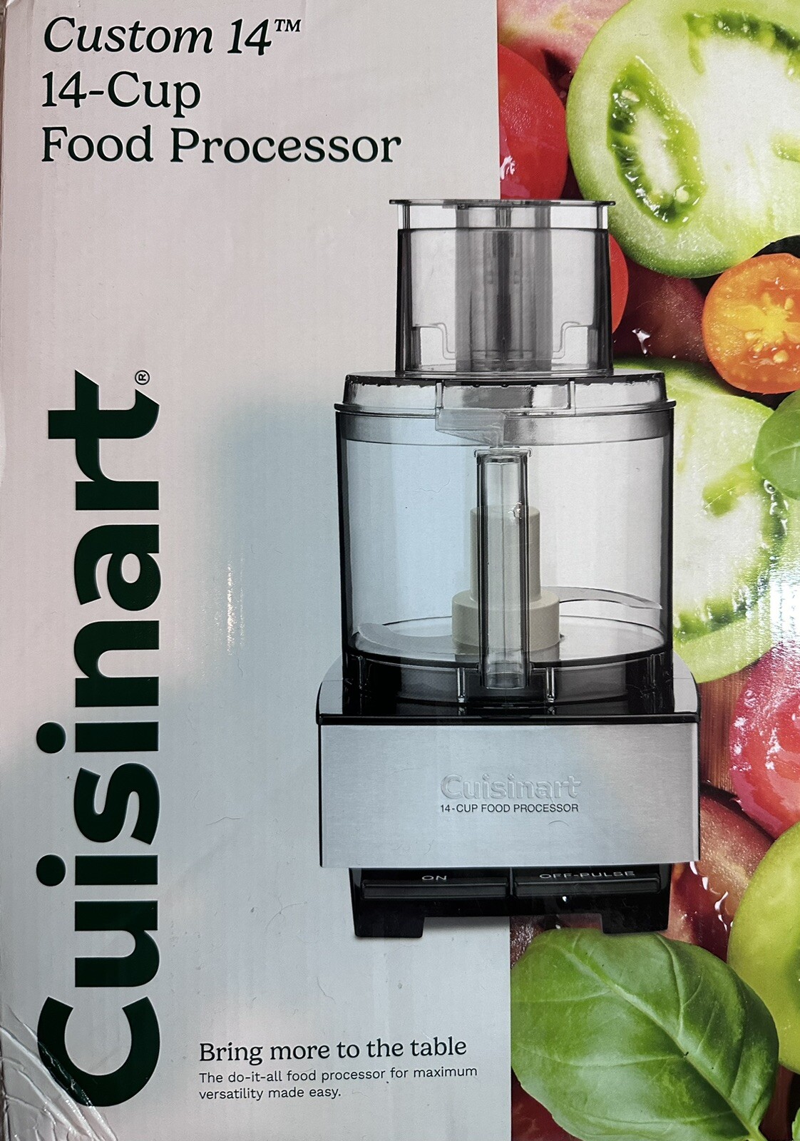 Cuisinart Custom 14-Cup Food Processor, Brushed Stainless, DFP-14BCNY, Brand New
