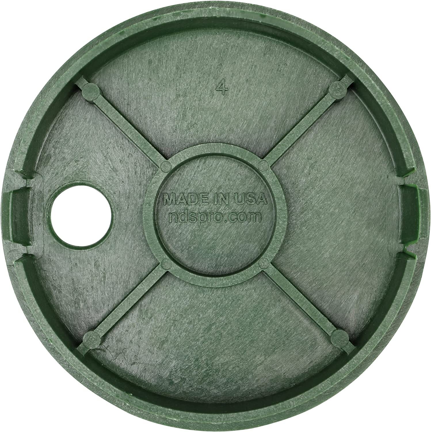 6 In Round Valve Box Overlapping ICV Cover Irrigation Control Sprinkler Black