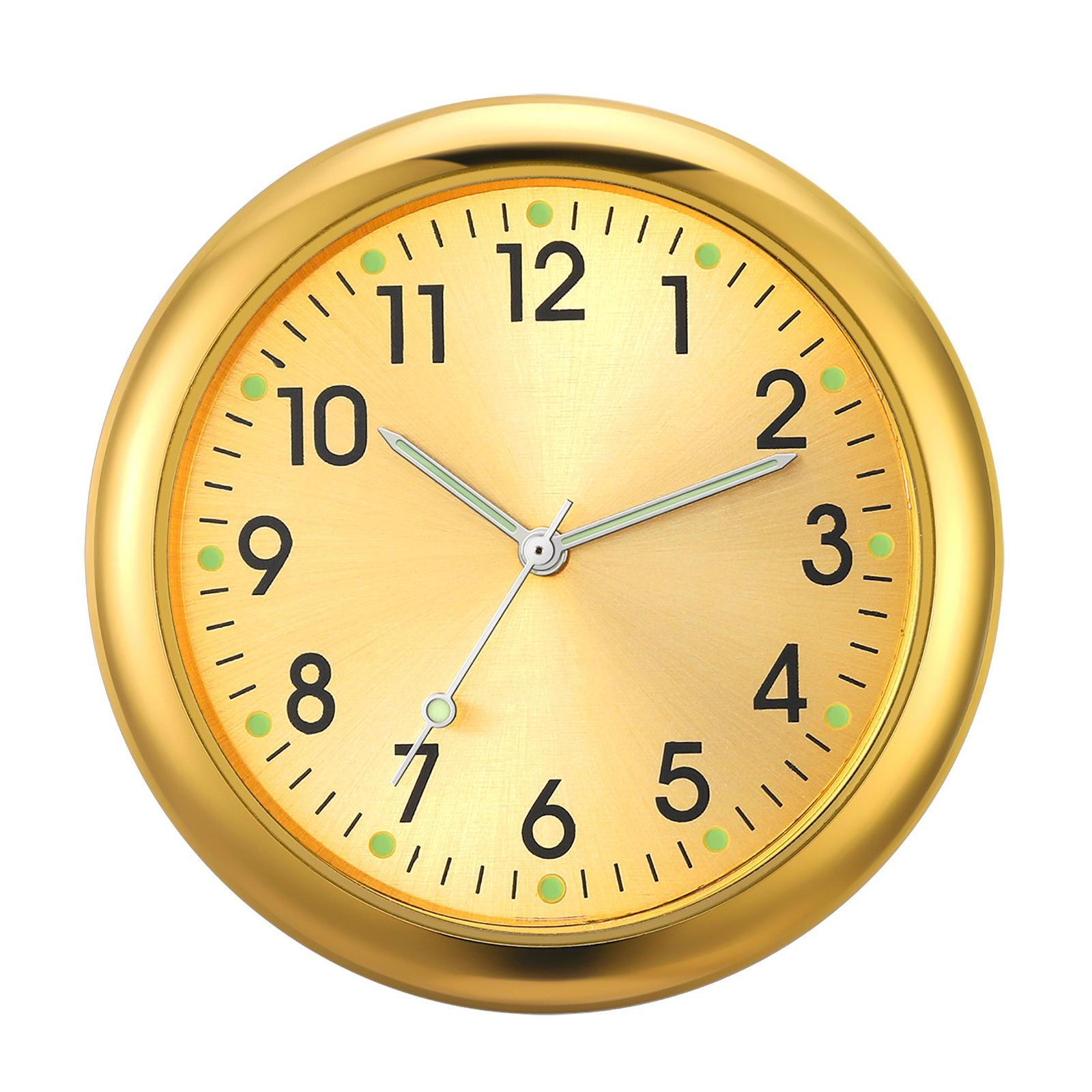 Car Dashboard Clock Mini Tiny Analog Clock Watch for Vehicle Stick On Clock USA