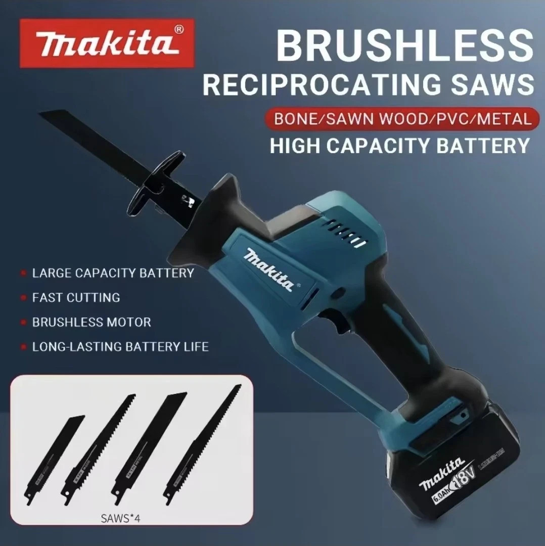 Makita DJR189Z 18V LXT Brushless Reciprocating Saw Electric One-Hand Bare Tool