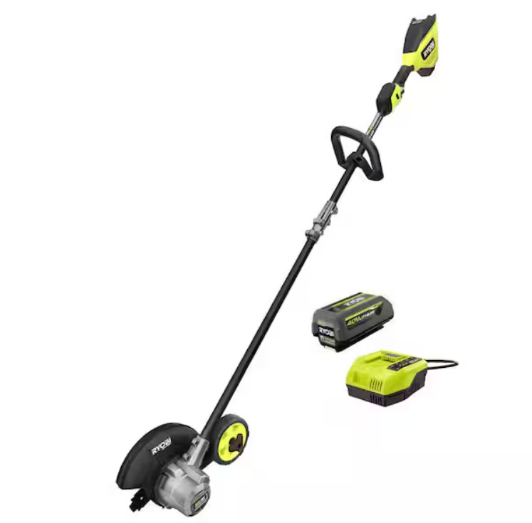 40V HP Brushless Stick Lawn Edger with 4.0 Ah Battery and Charger