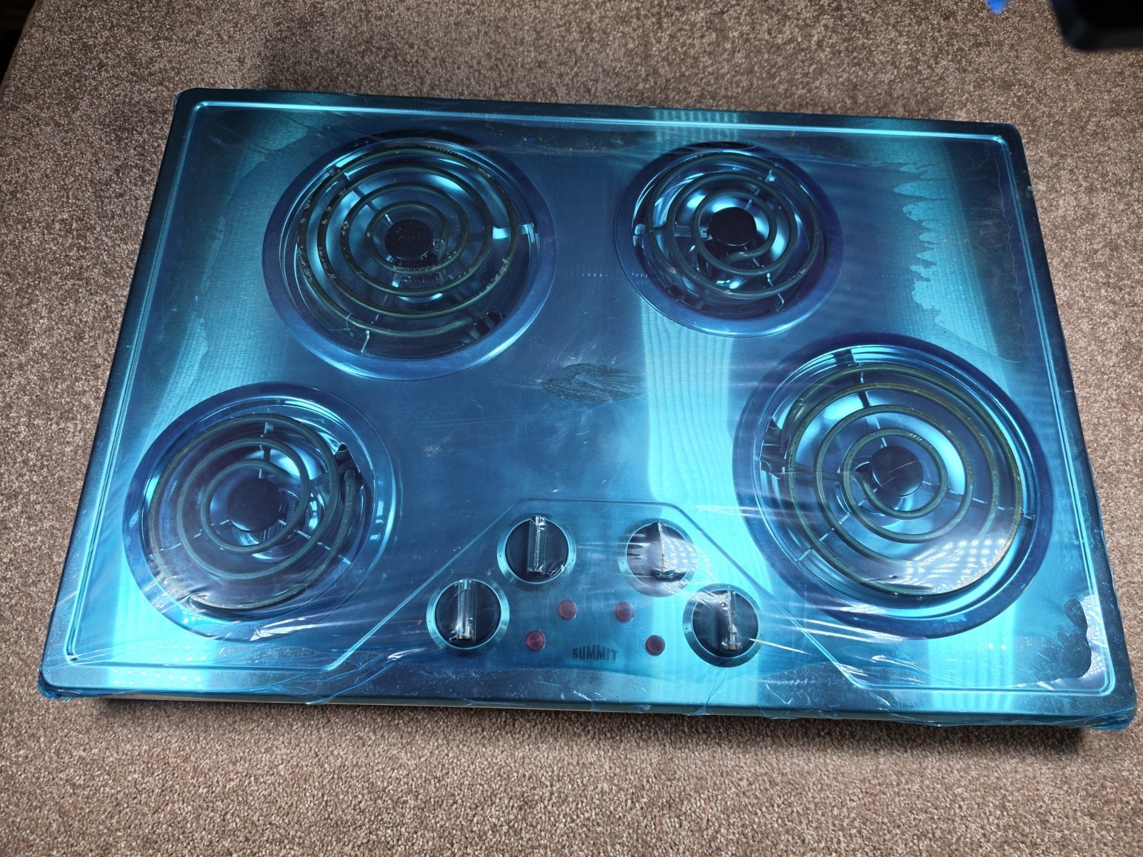 Summitt 30 in Electic Range Cooktop in Stainless Steel with 4-Elements CR430SS