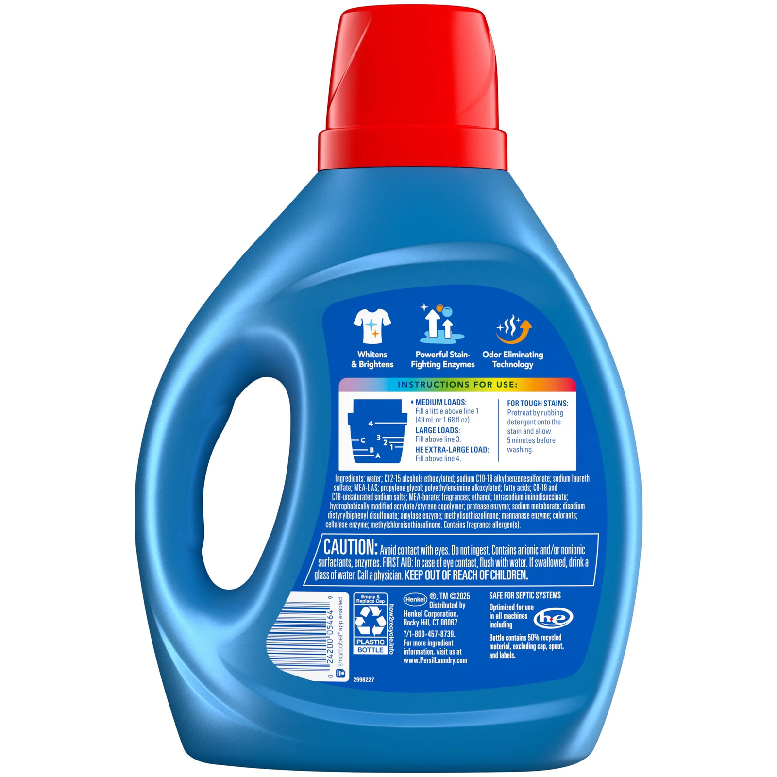 Advanced Clean Liquid Laundry Detergent, Oxi + Odor, Original, 84 Fl Oz, 50 Load