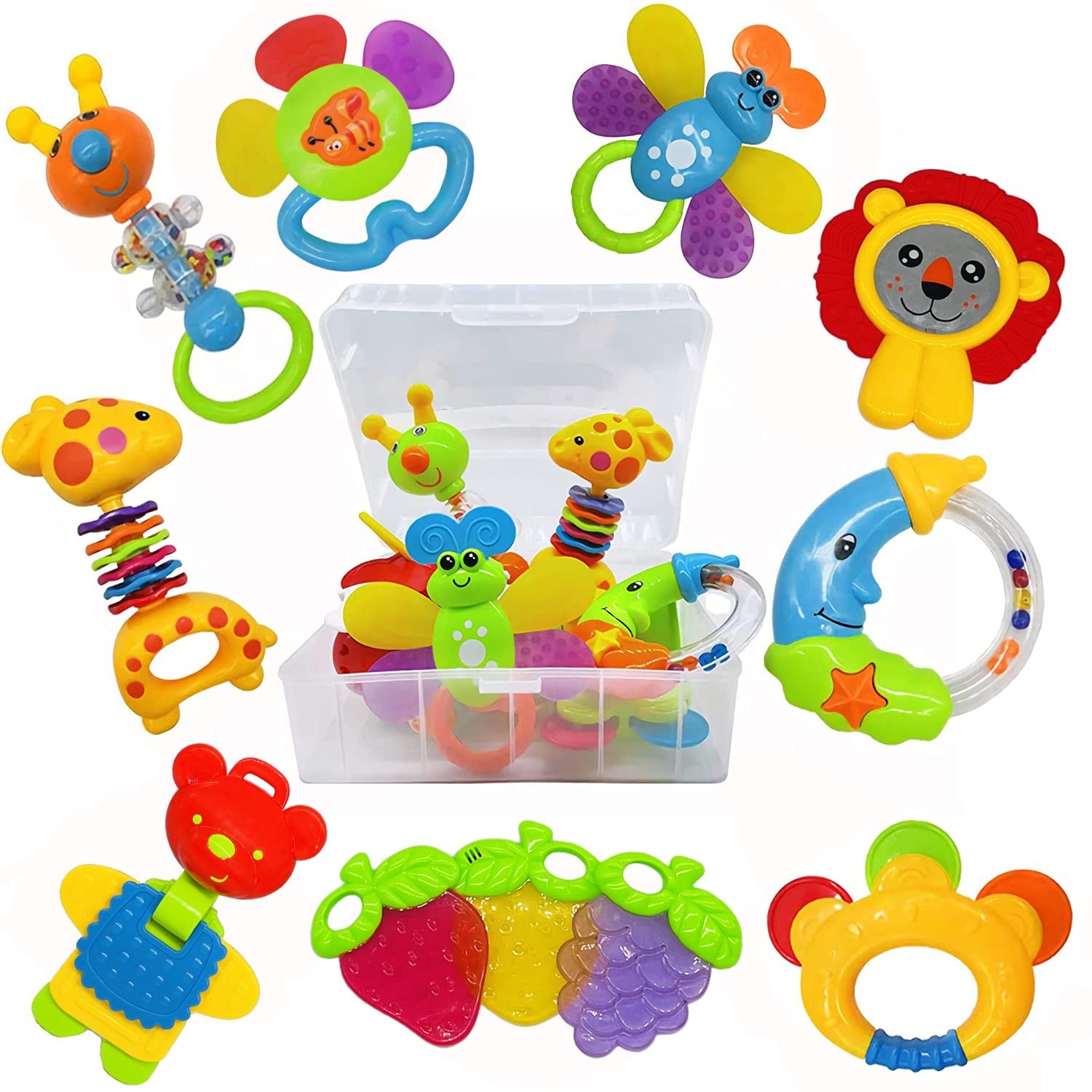 Baby Toys 0-6 Months Infant Toys 0-3 Months Infant Rattles Baby Rattle Teether