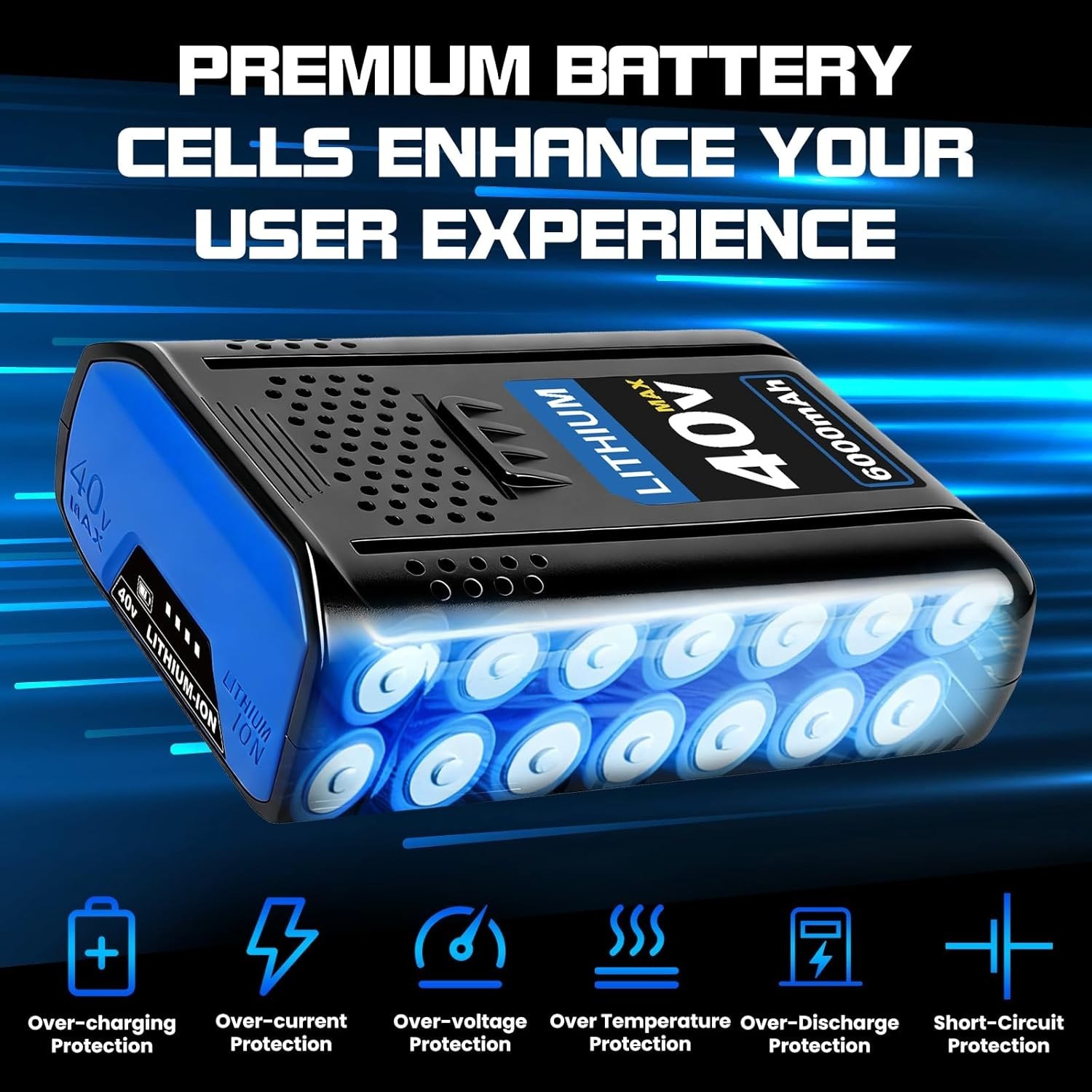 PACK For Kobalt 40V MAX 6.0Ah Extended Run Li-Ion Battery KB440-03 KB540-06 NEW