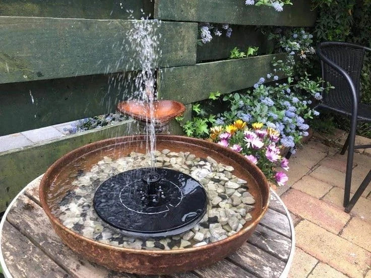 With 6 Nozzles 6.5W Solar Fountain Pump Water Pump Built-in 1500mAh Battery