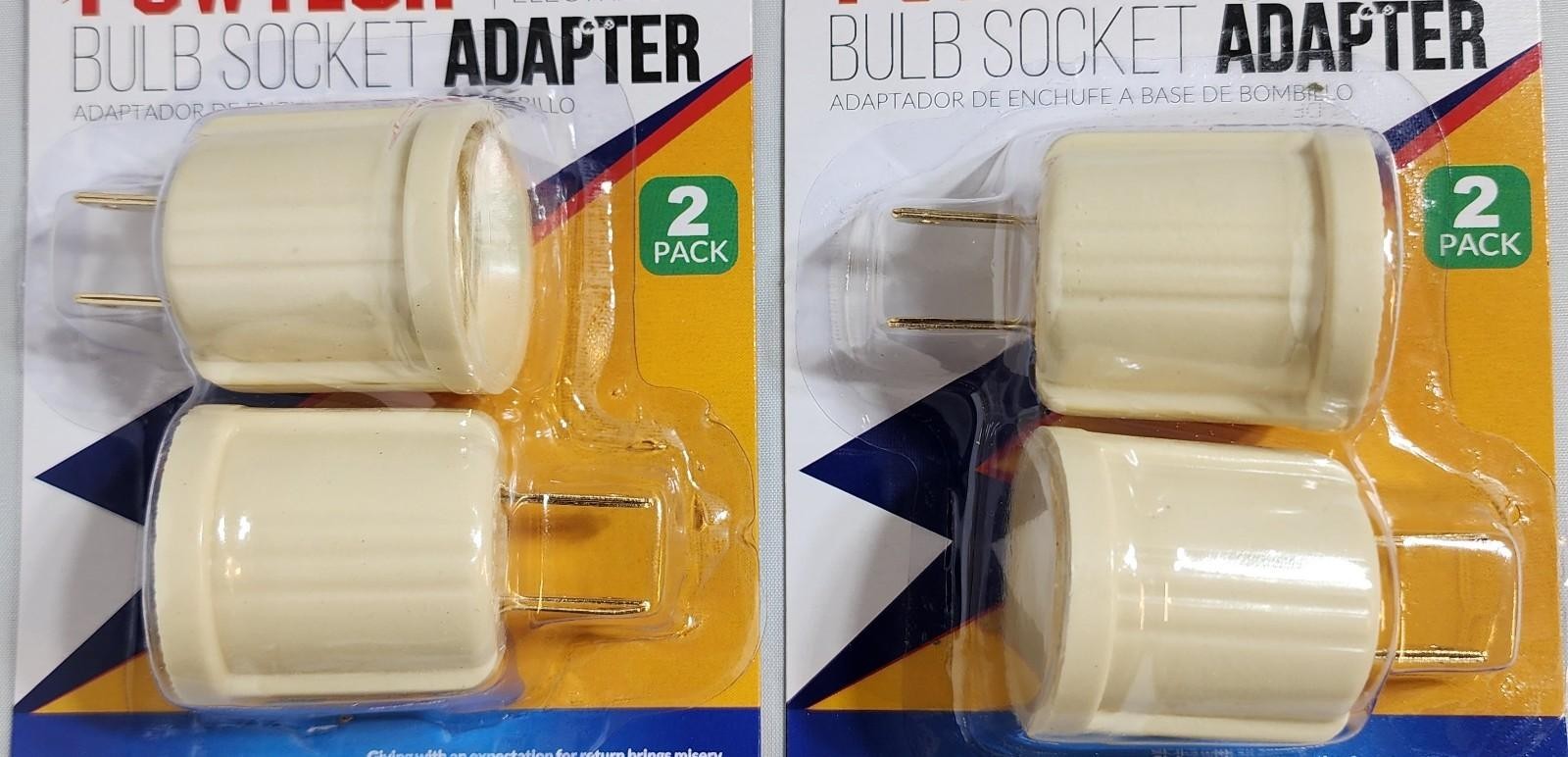 4 Pack E26 Light Socket to Plug Adapter 110V Outlet Converter Bulb Base US