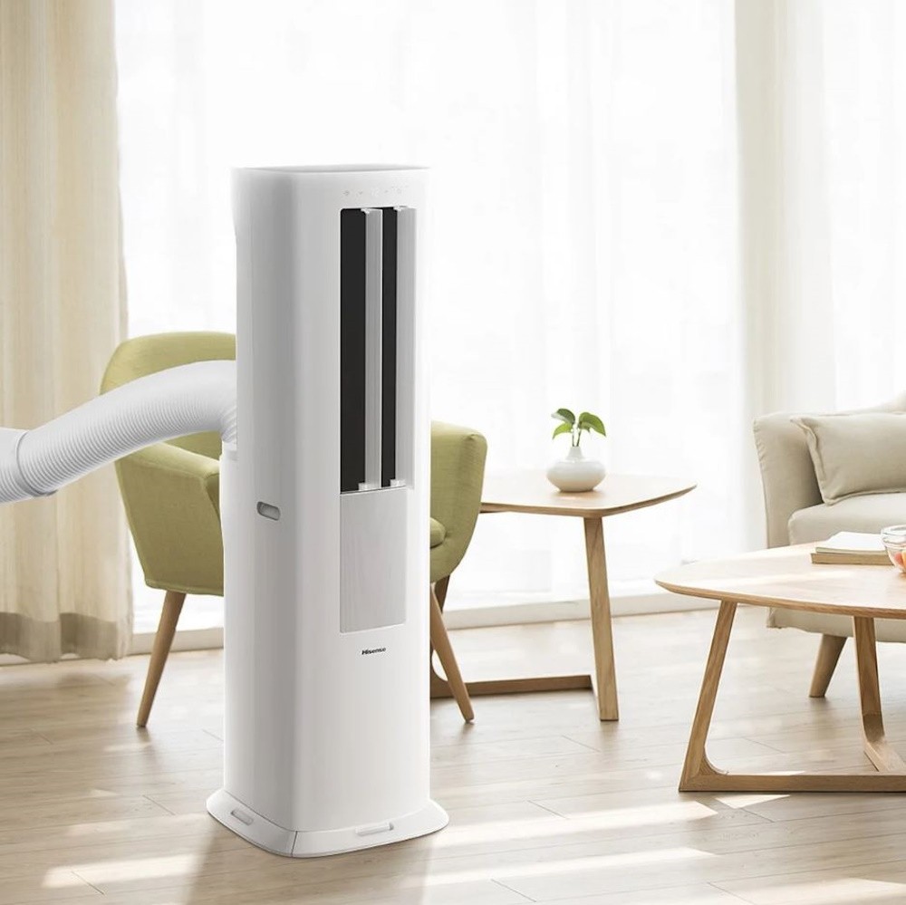 Hisense 8000 BTU 350 Sq. Ft. w/ Inverter, Dual Hose Portable Tower Air Condition