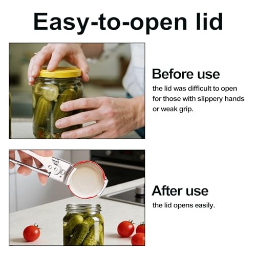 3pcs Adjustable Stainless Steel Jar Openers, Multifunctional Metal Manual